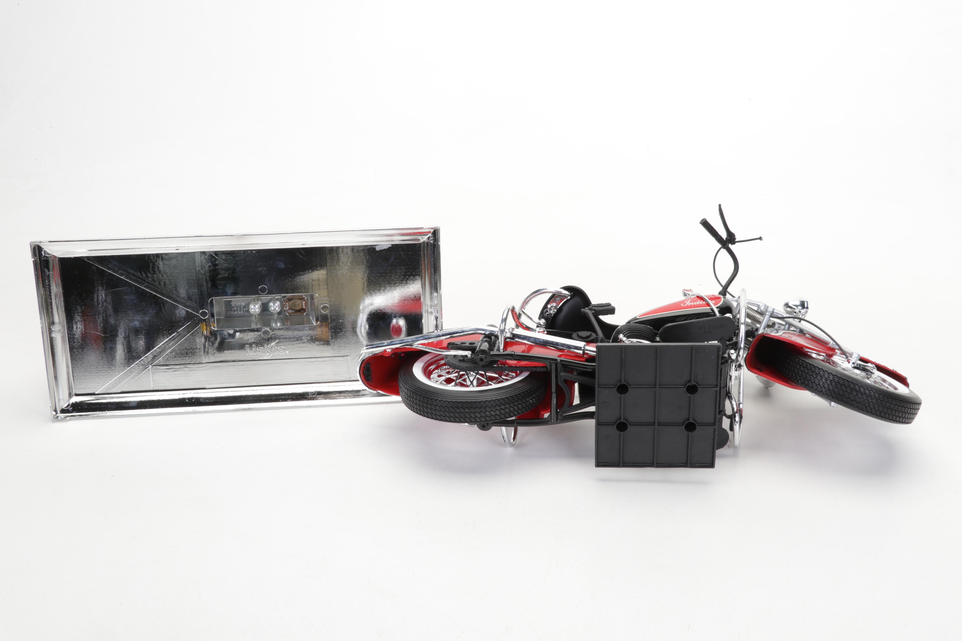 Diecast Metal and Plastic Pick-up Trucks and Motorcycles