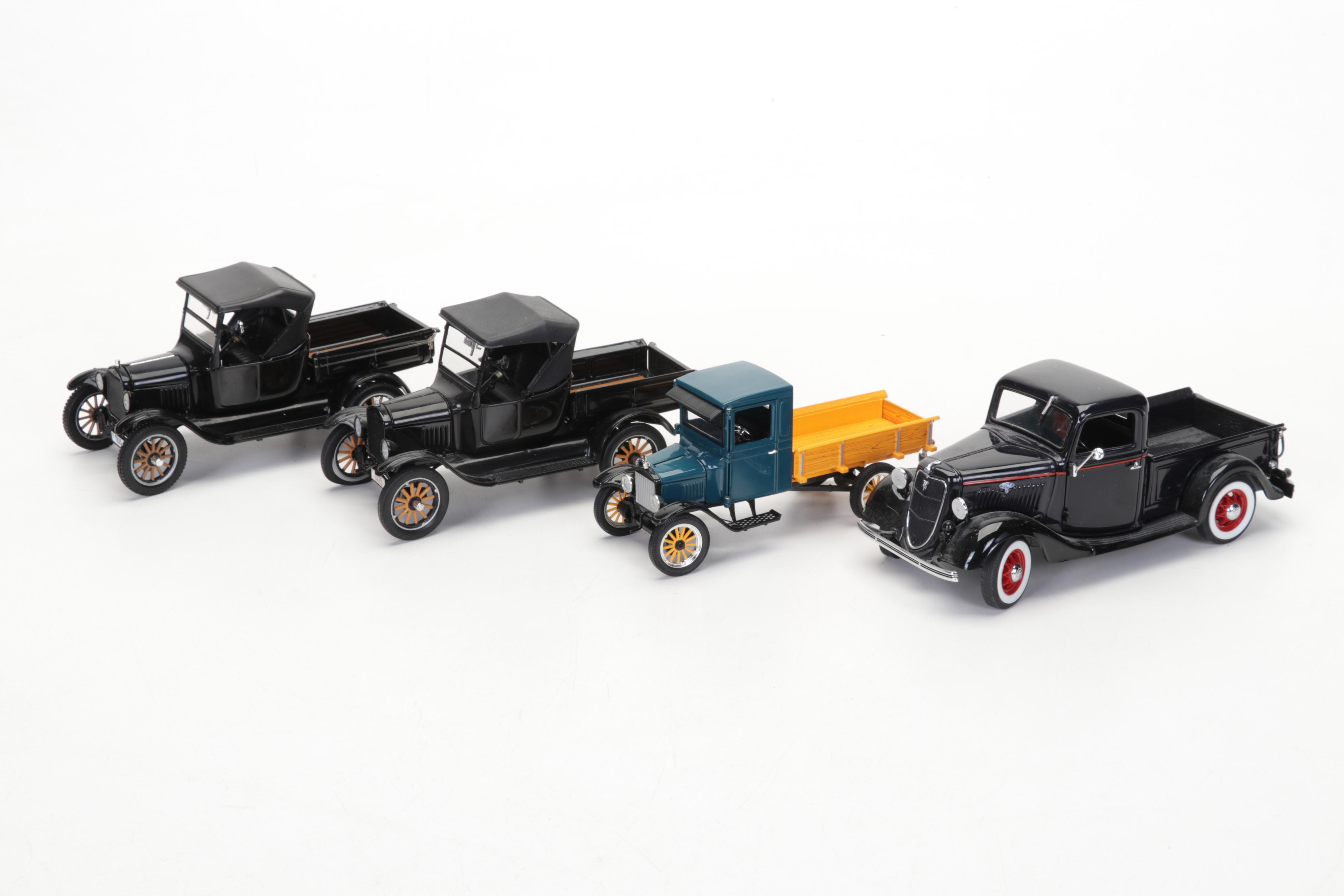 Diecast Metal and Plastic Pick-up Trucks and Motorcycles