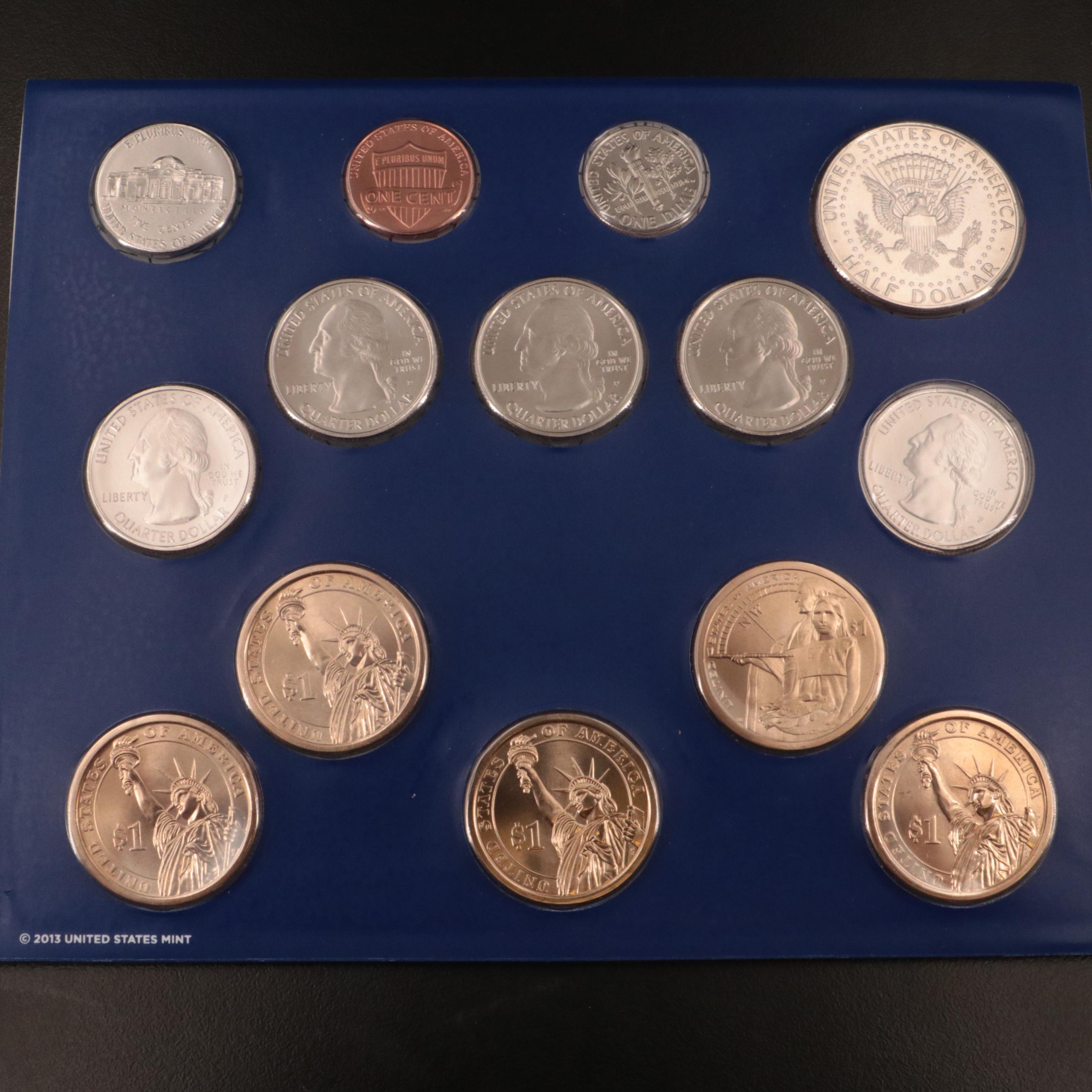 Six Different U.S. Mint Uncirculated Coin Sets