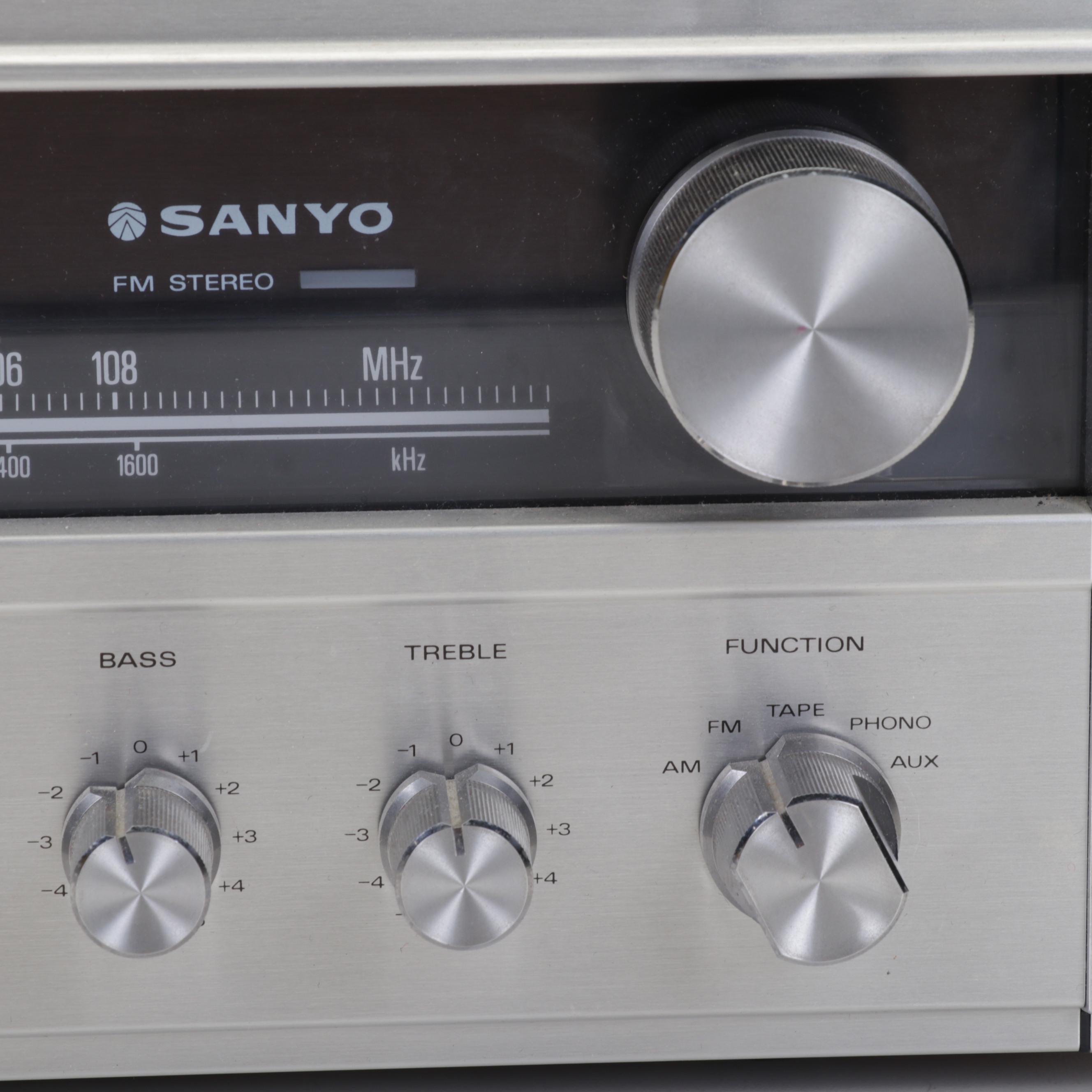60s/70s/80s Records & Sanyo JXT 6430 Turntable and Cassette Player Music System