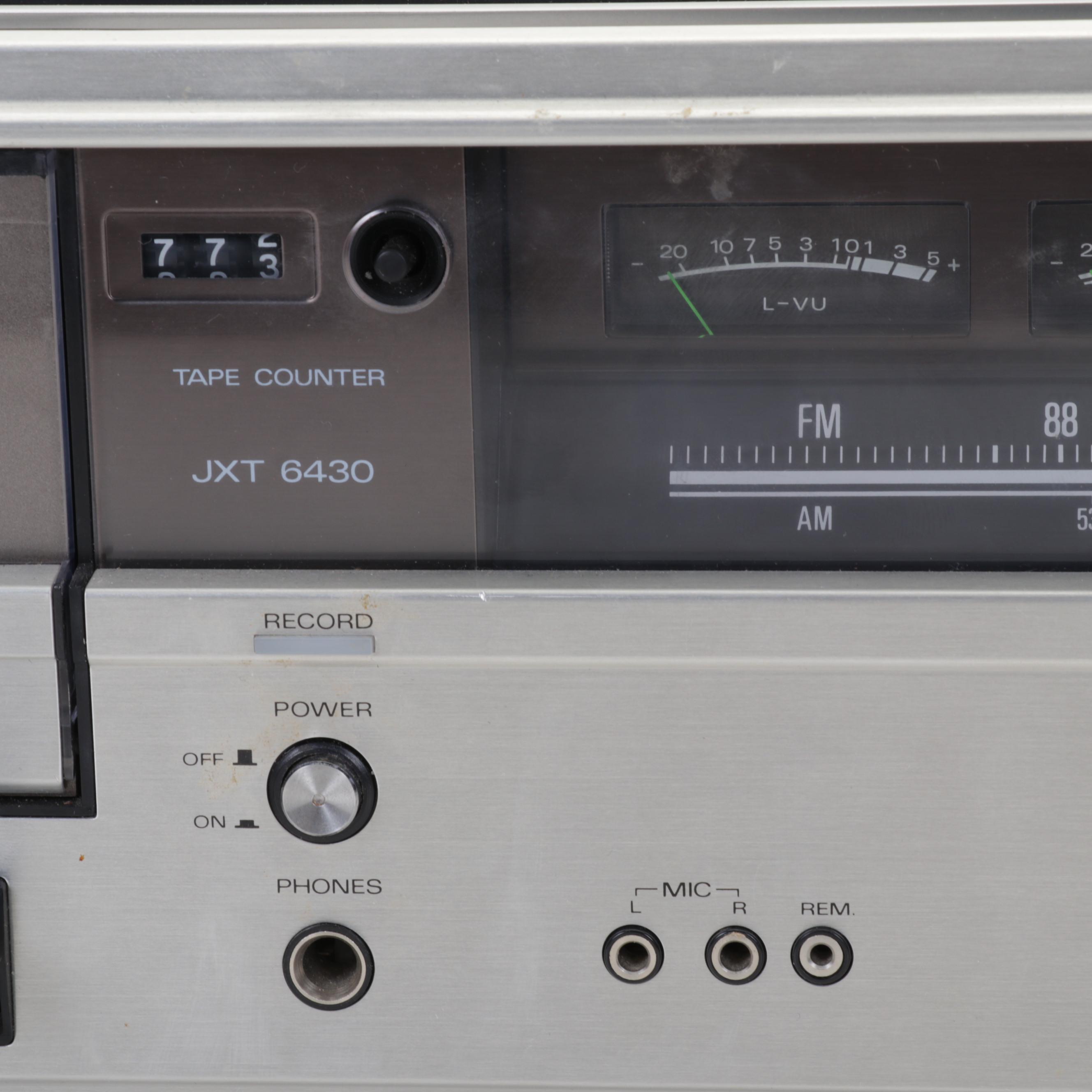 60s/70s/80s Records & Sanyo JXT 6430 Turntable and Cassette Player Music System