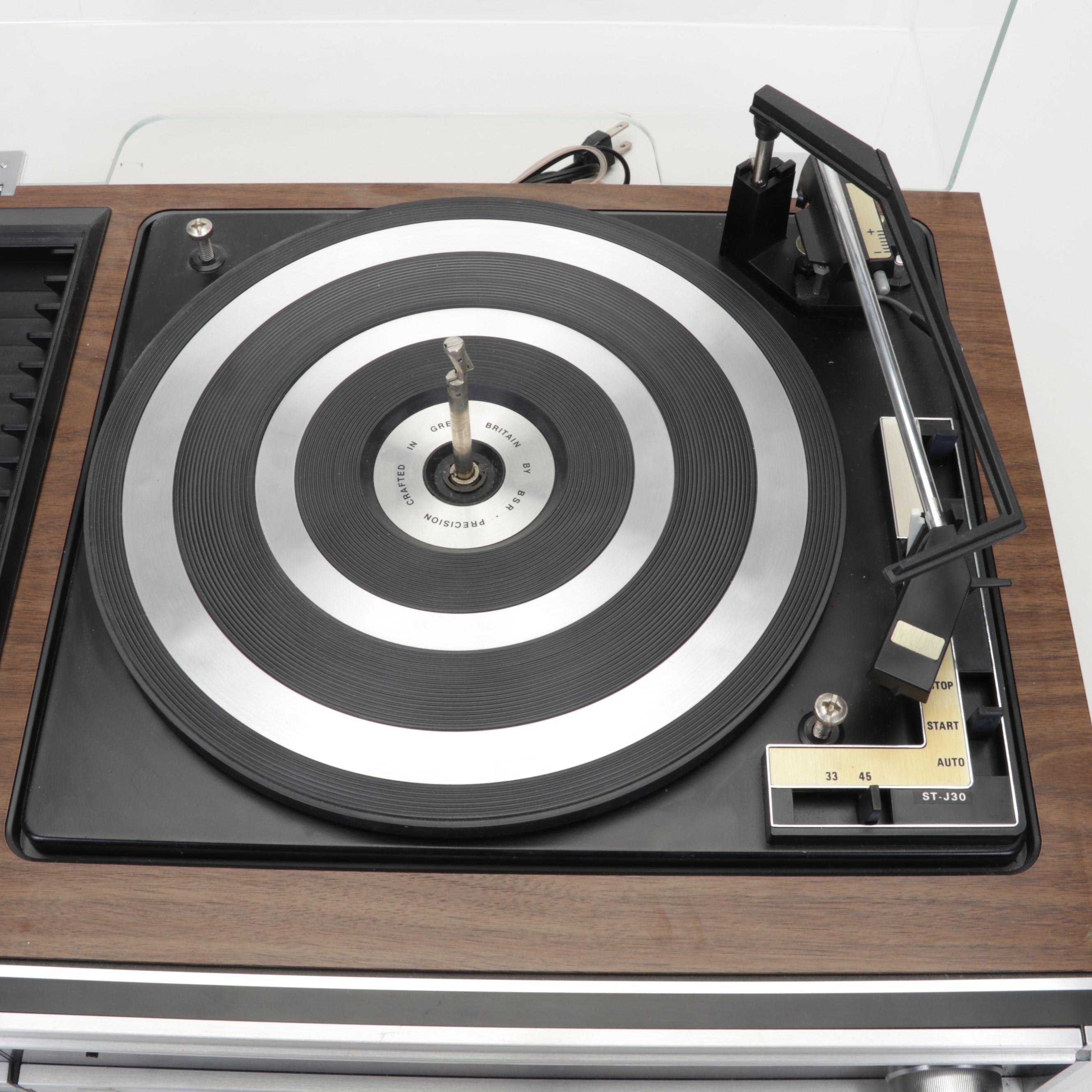 60s/70s/80s Records & Sanyo JXT 6430 Turntable and Cassette Player Music System