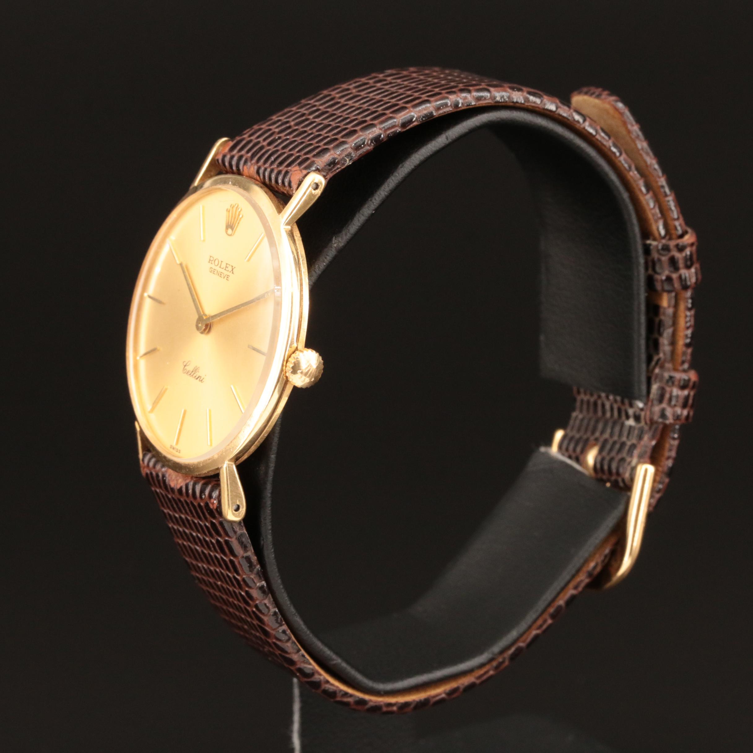 18K Vintage Rolex Cellini Hand Wind Watch