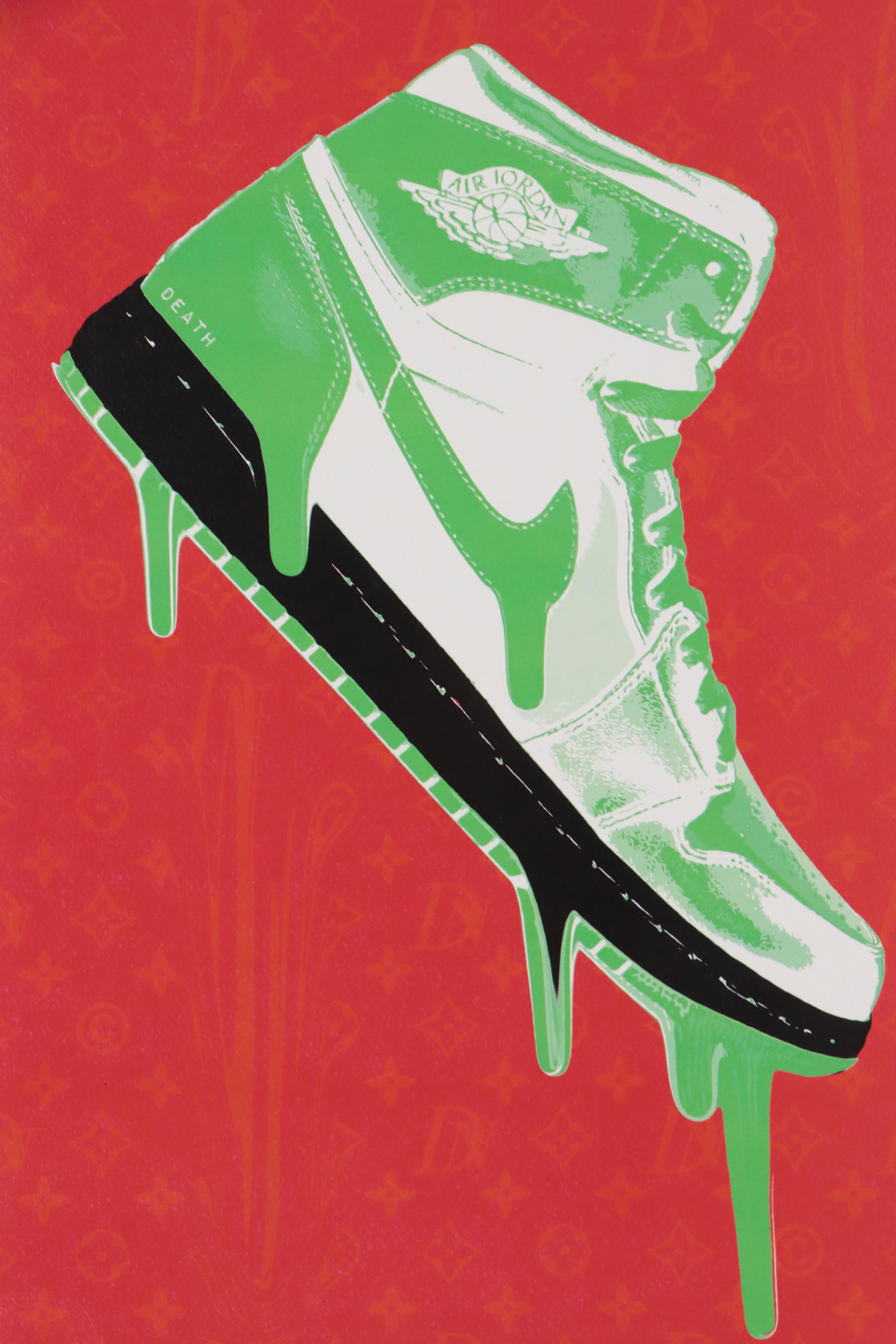 Death NYC Pop Art Graphic Print of Air Jordan Sneaker, 2018