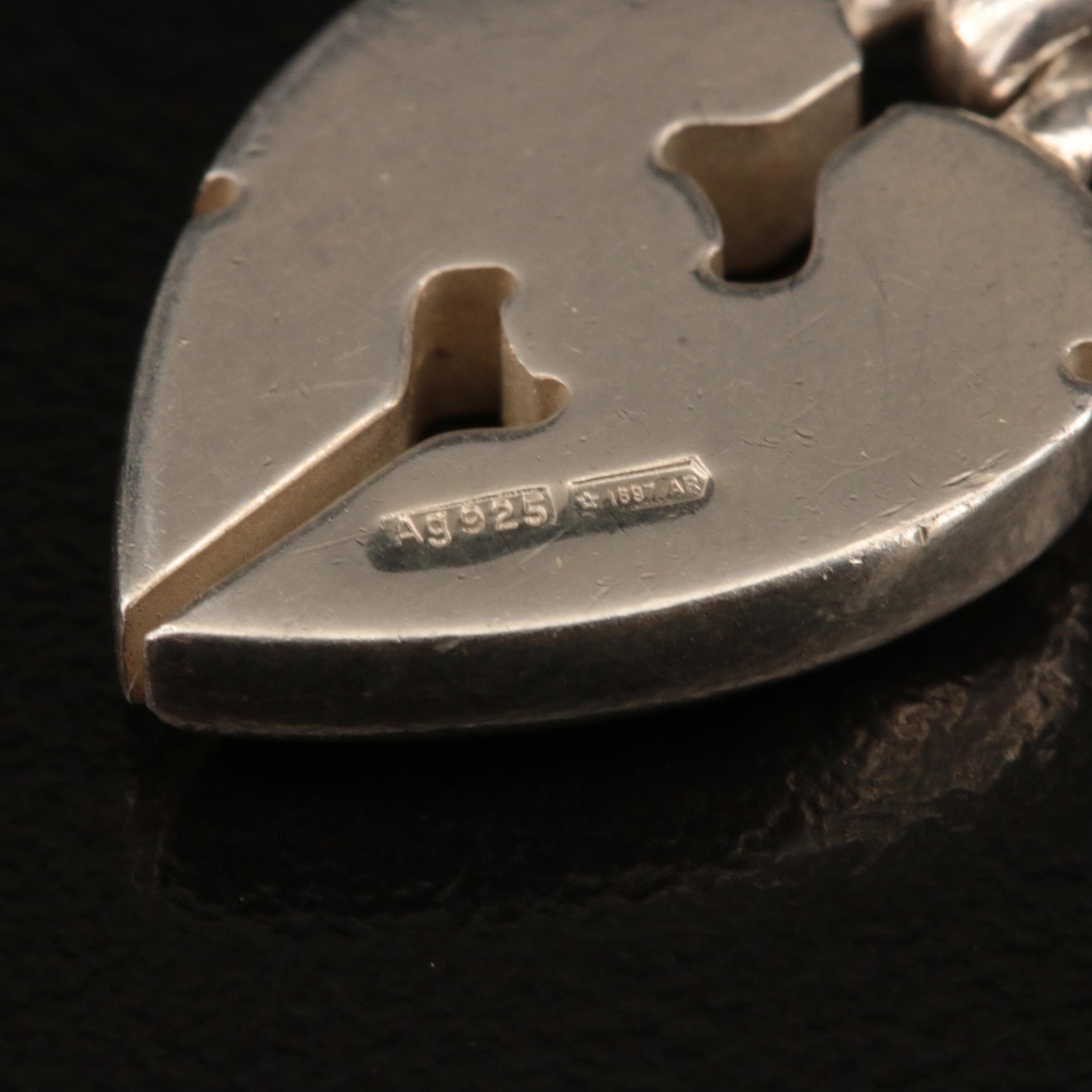 Gucci Sterling Heart Pendant Necklace