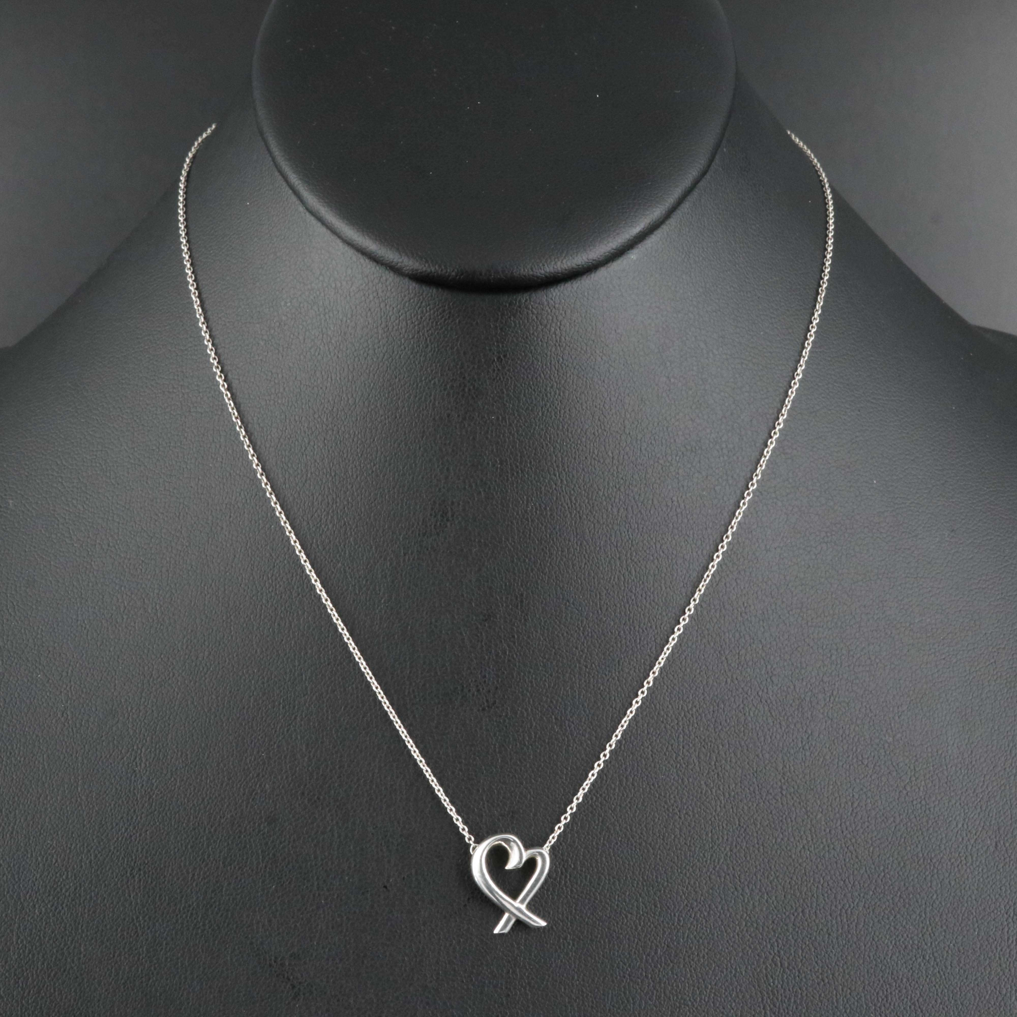 Paloma Picasso for Tiffany & Co. "Loving Heart" Necklace in Sterling