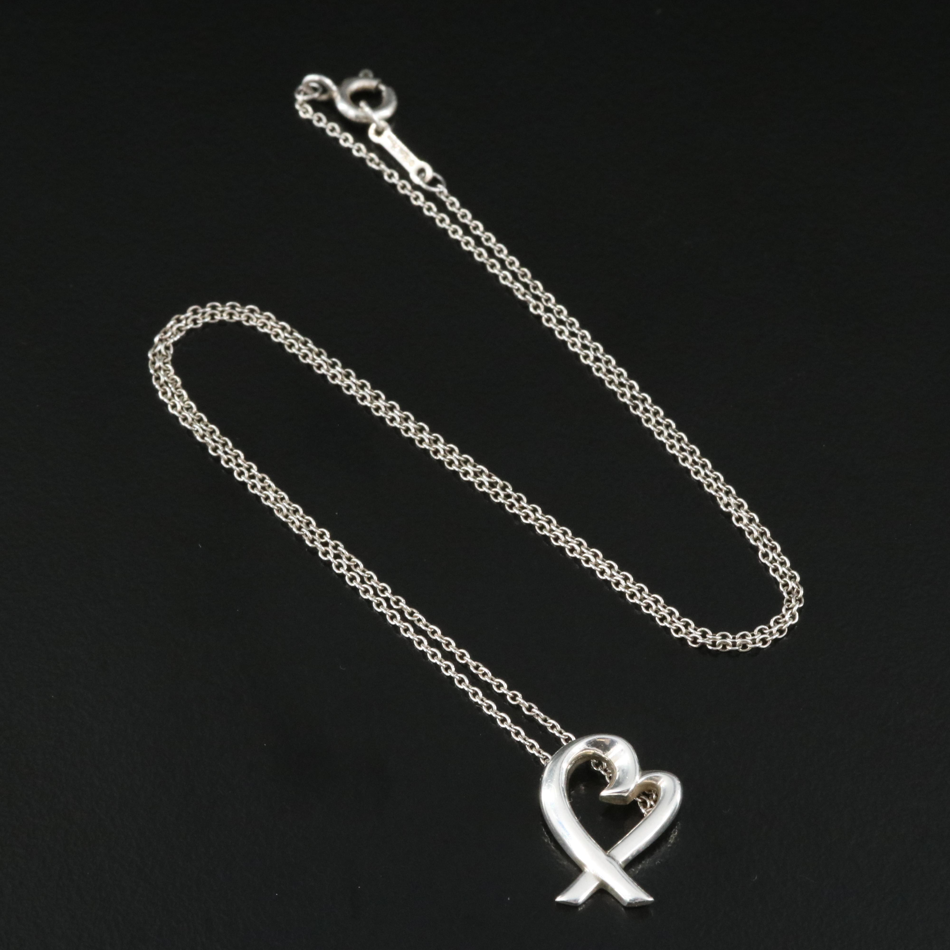 Paloma Picasso for Tiffany & Co. "Loving Heart" Necklace in Sterling
