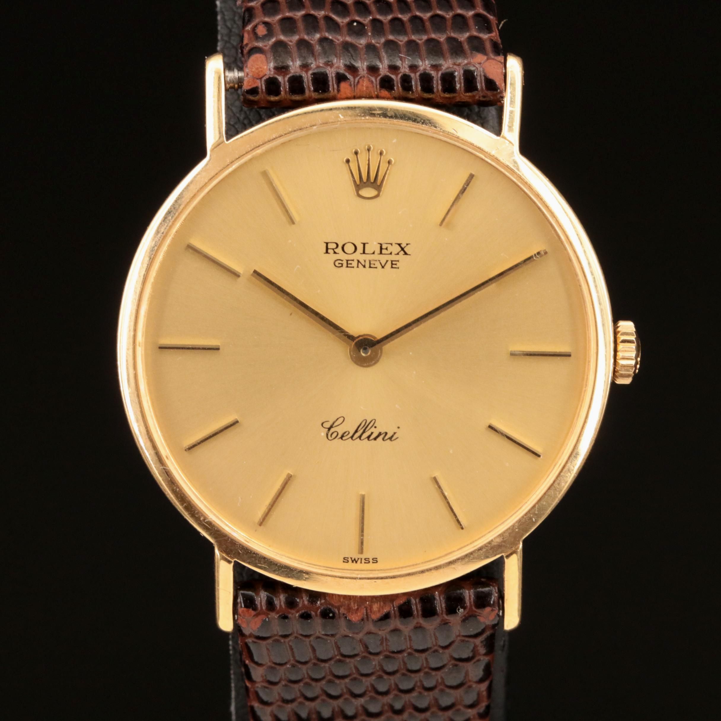 18K Vintage Rolex Cellini Hand Wind Watch