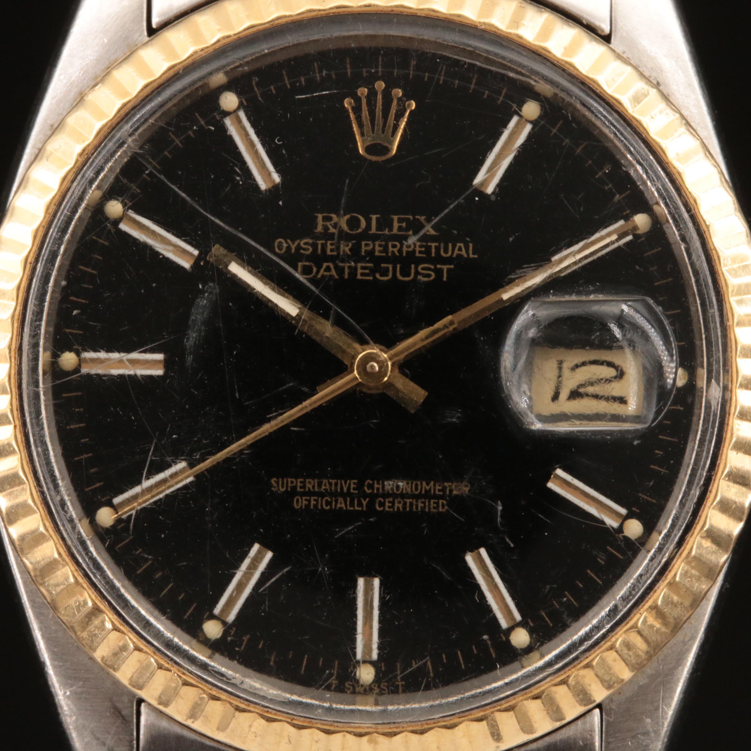 1981 Rolex Oyster Perpetual Datejust 18K and Stainless Steel Watch