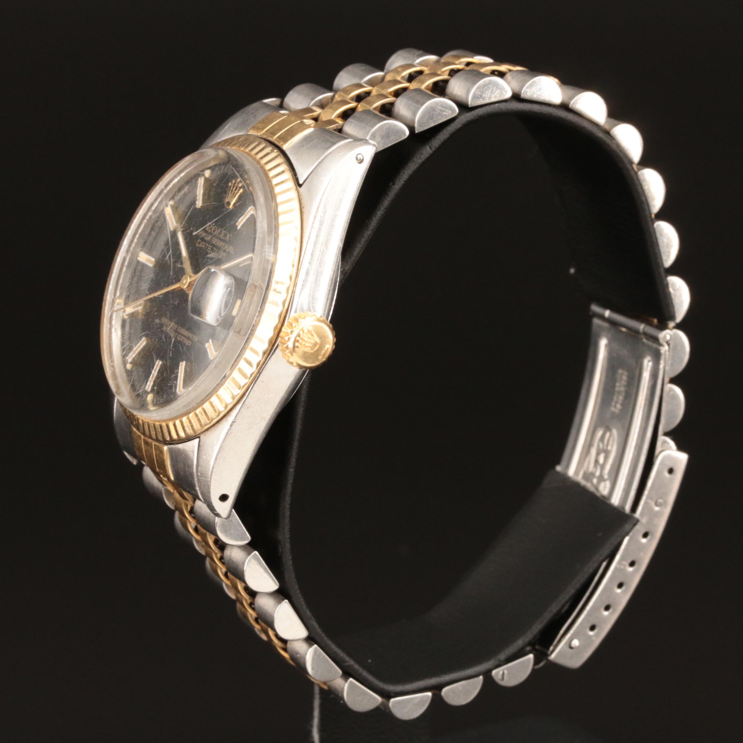 1981 Rolex Oyster Perpetual Datejust 18K and Stainless Steel Watch