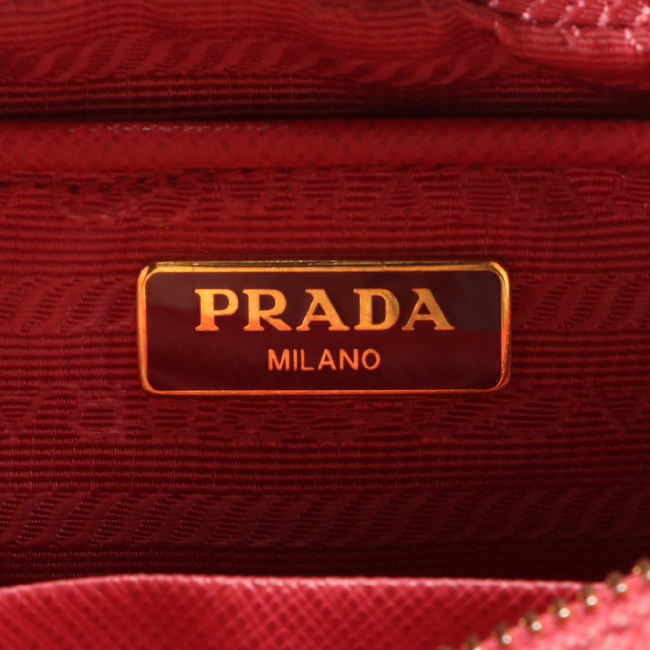 Prada Pushlock Saffiano Leather Camera Bag