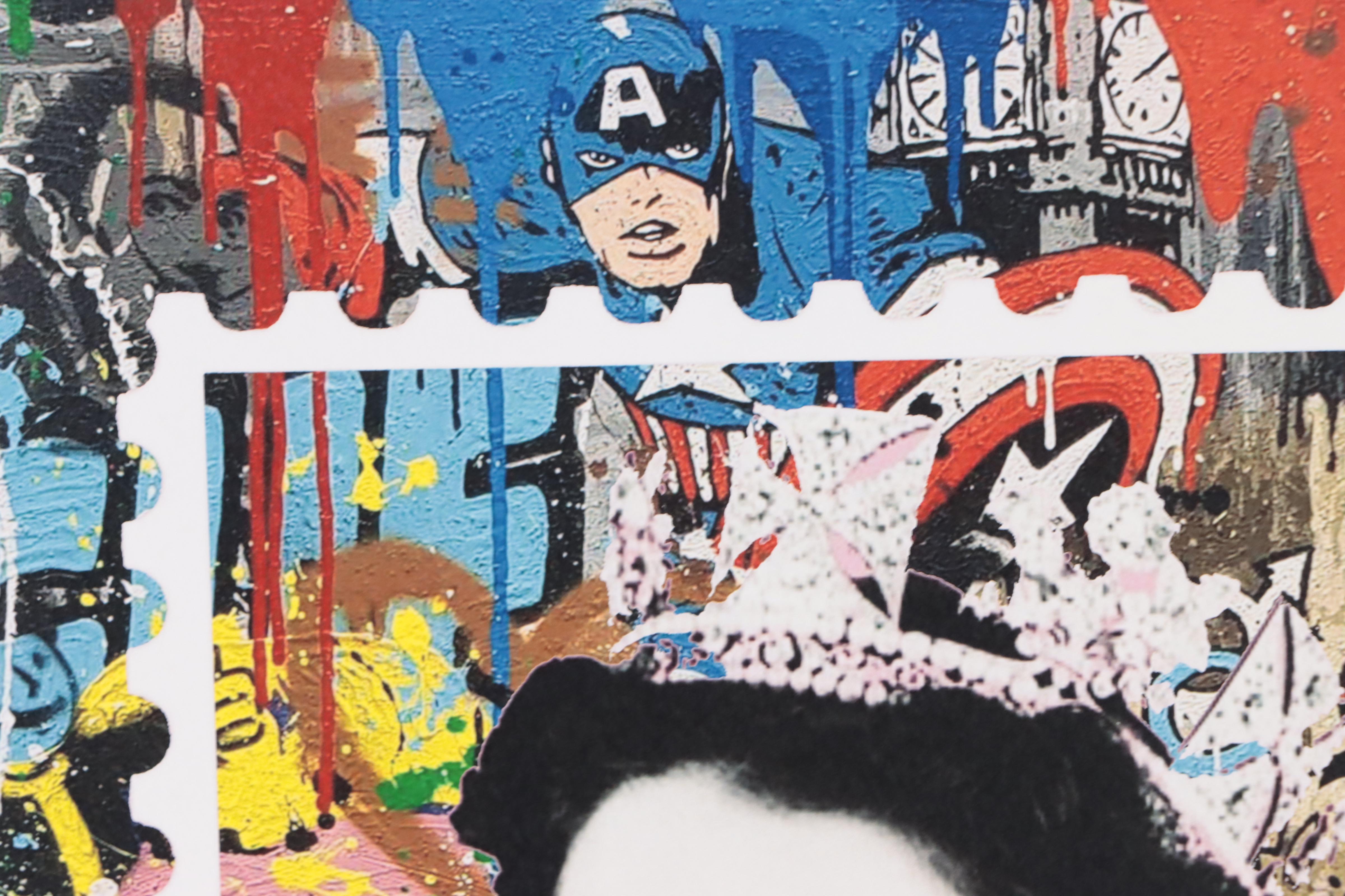 Death NYC Pop Art Graphic Print of Queen Elizabeth, 2022