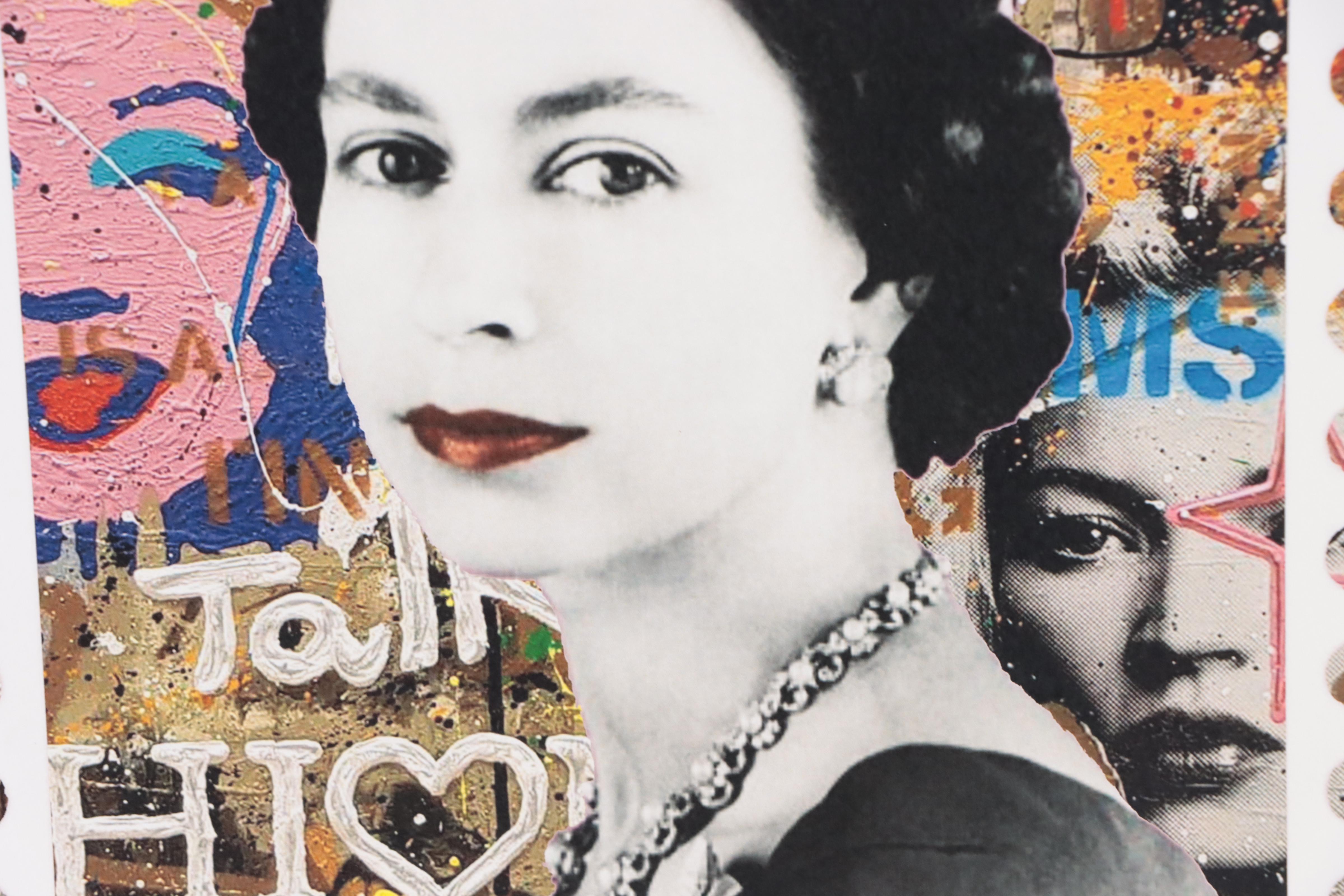 Death NYC Pop Art Graphic Print of Queen Elizabeth, 2022