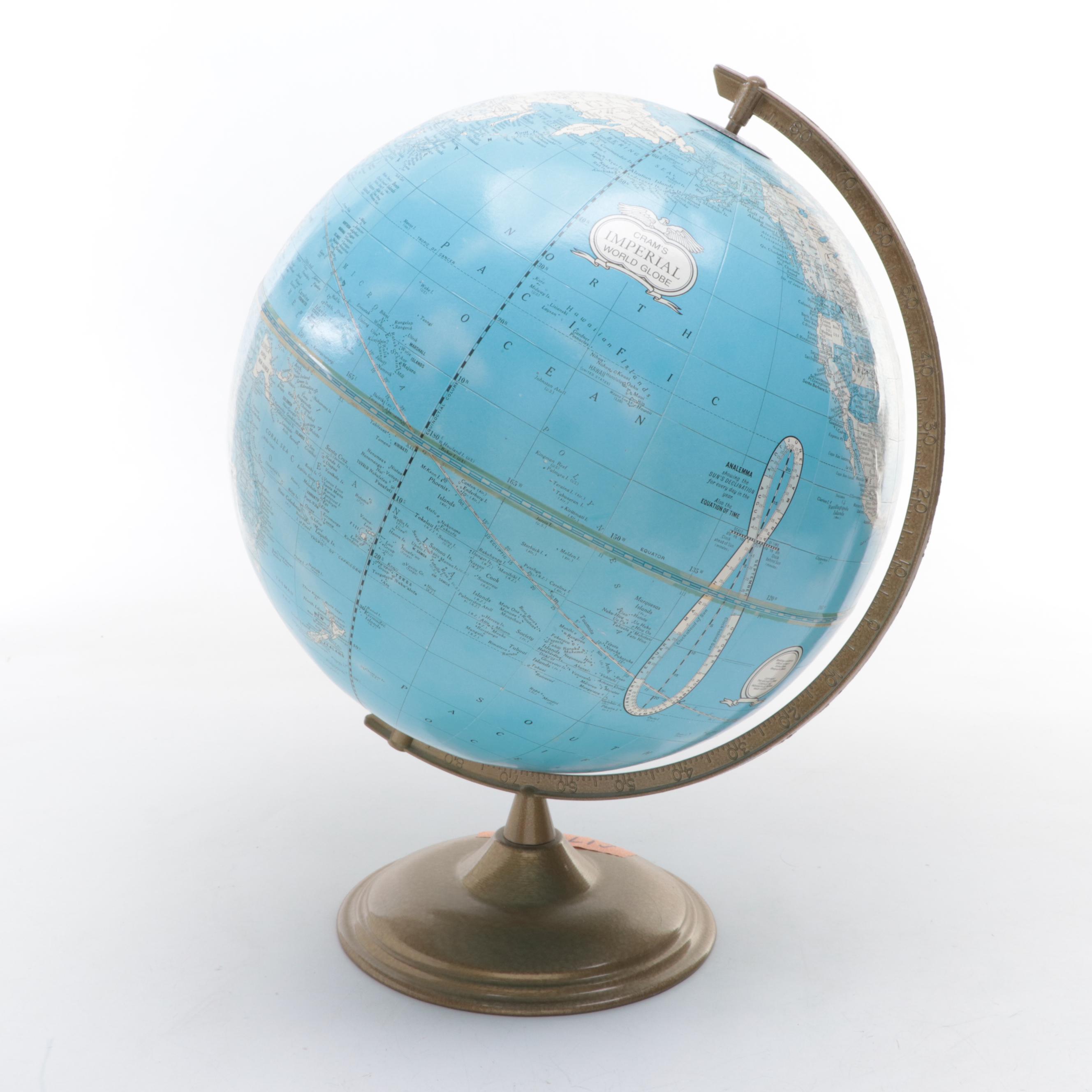 Cram's Imperial World Globe, Late 20th Century