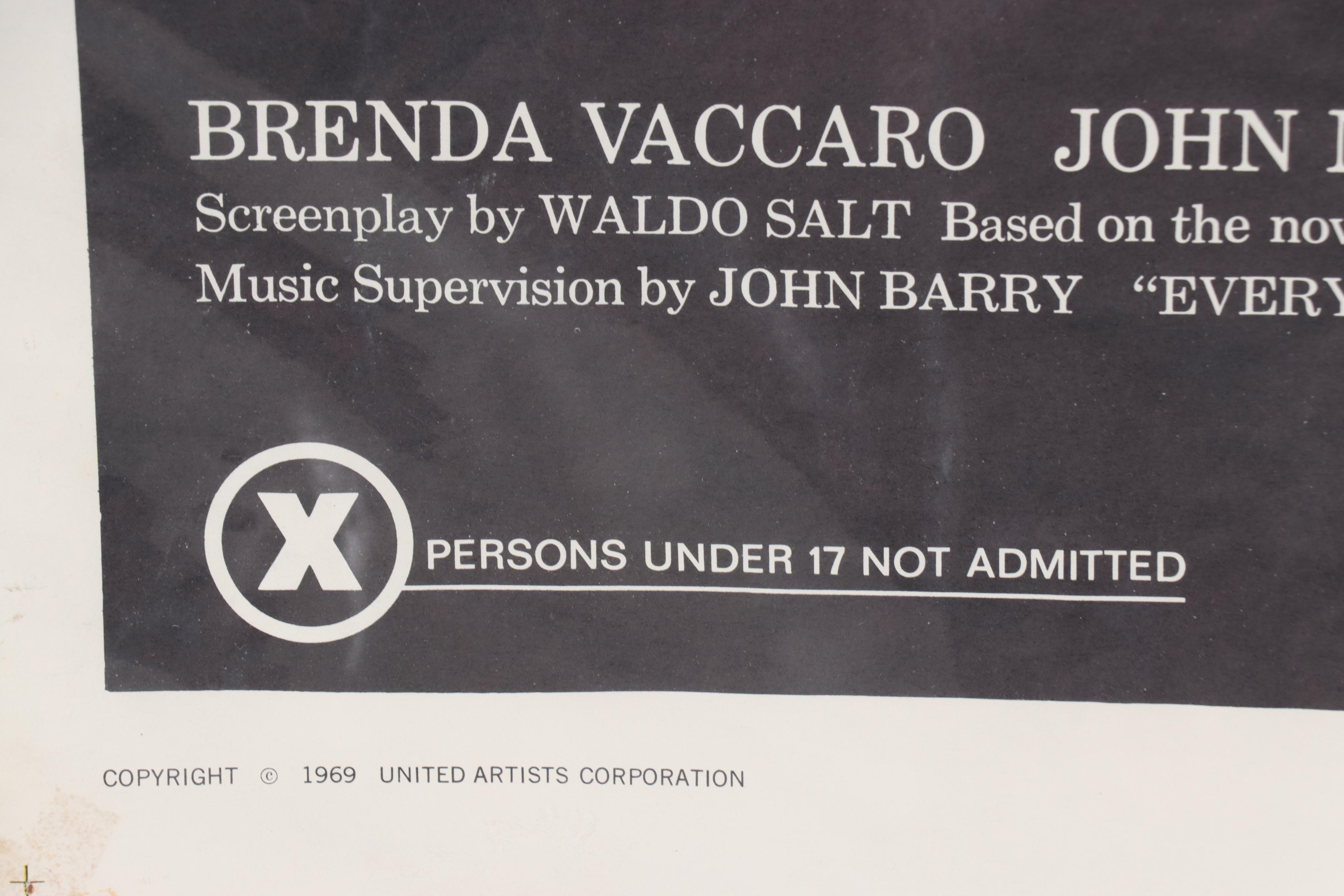 Film Release Poster "Midnight Cowboy," 1969