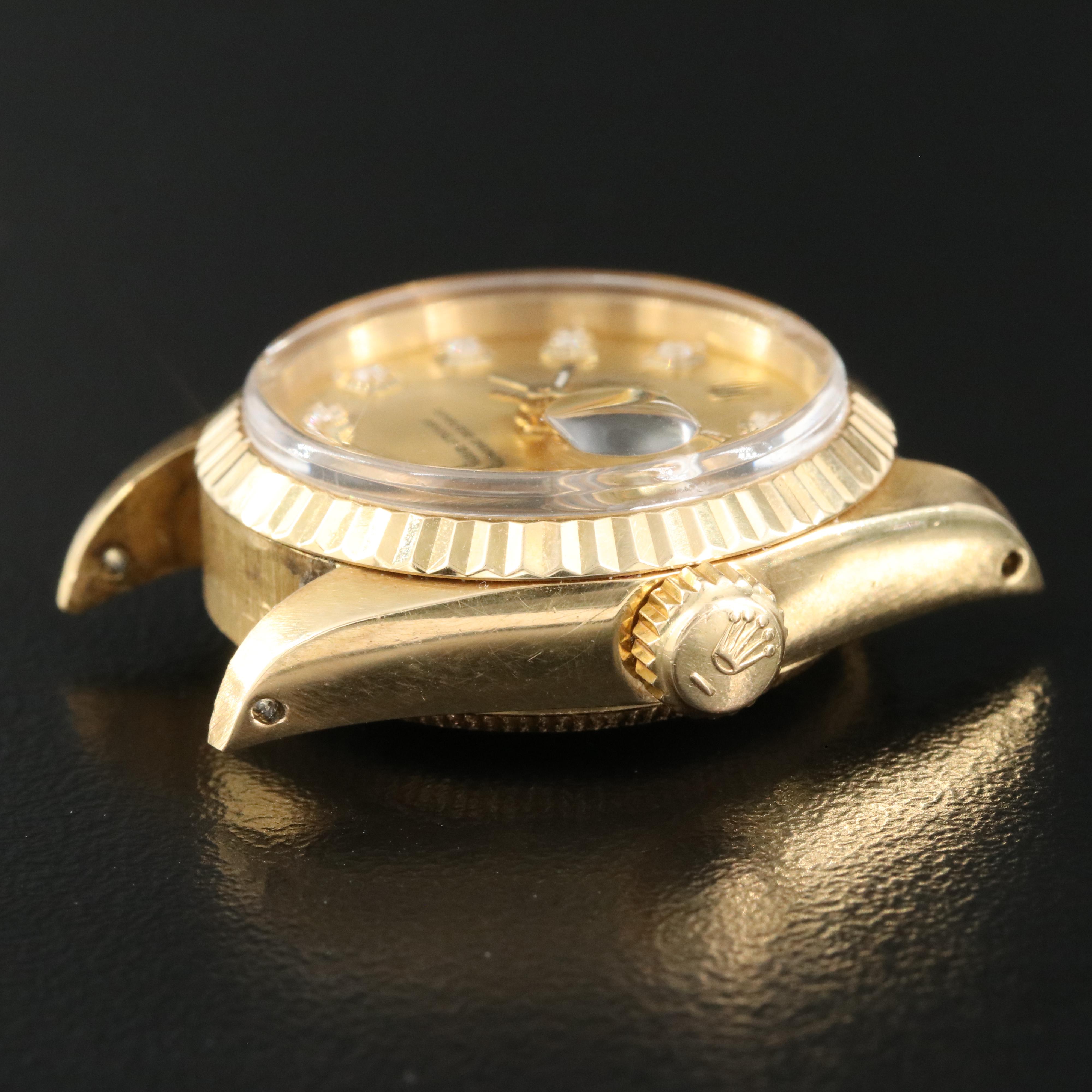 Rolex Oyster Perpetual Datejust 18K 0.10 CTW Diamond Watch