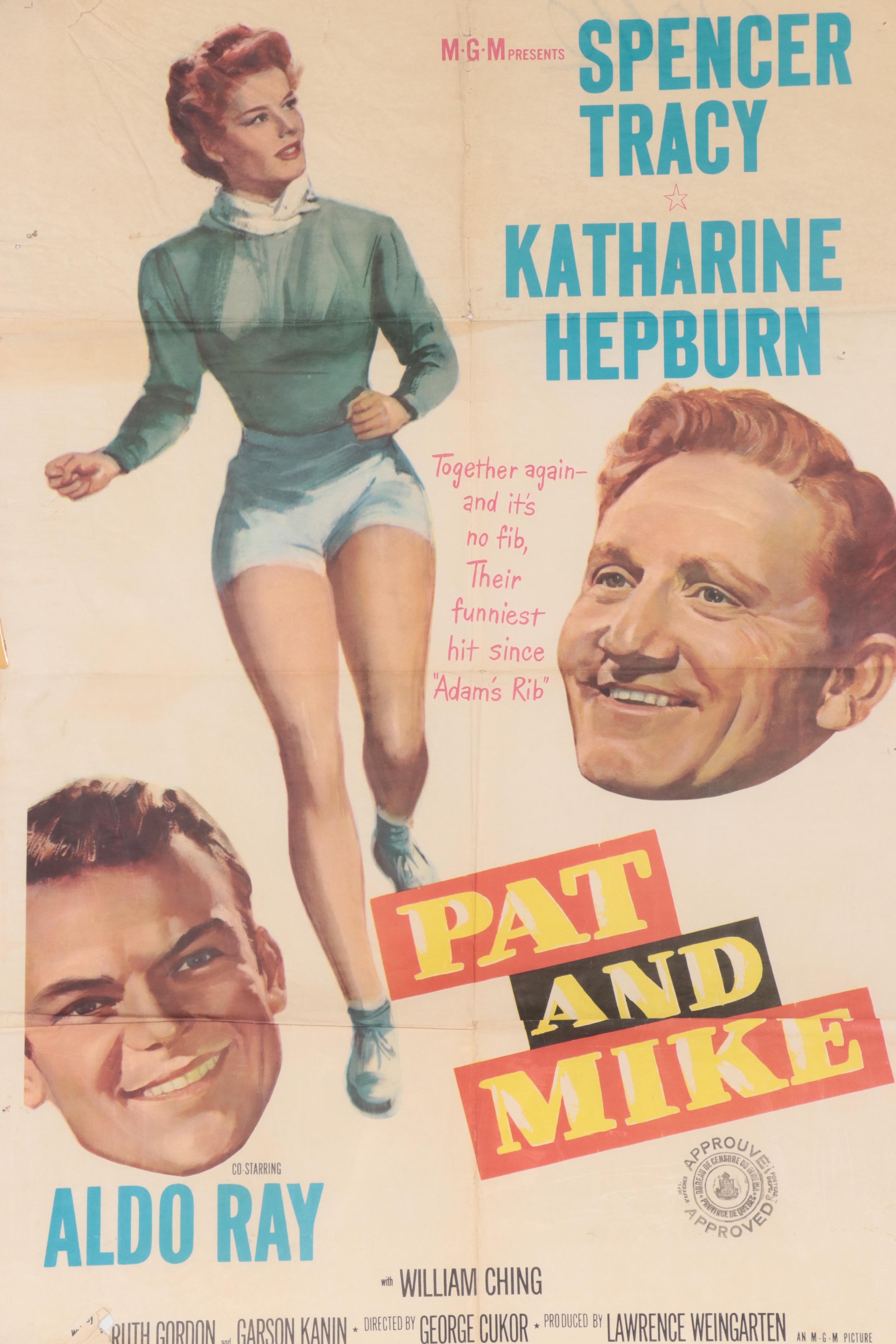 Film Release Poster "Pat and Mike," 1952
