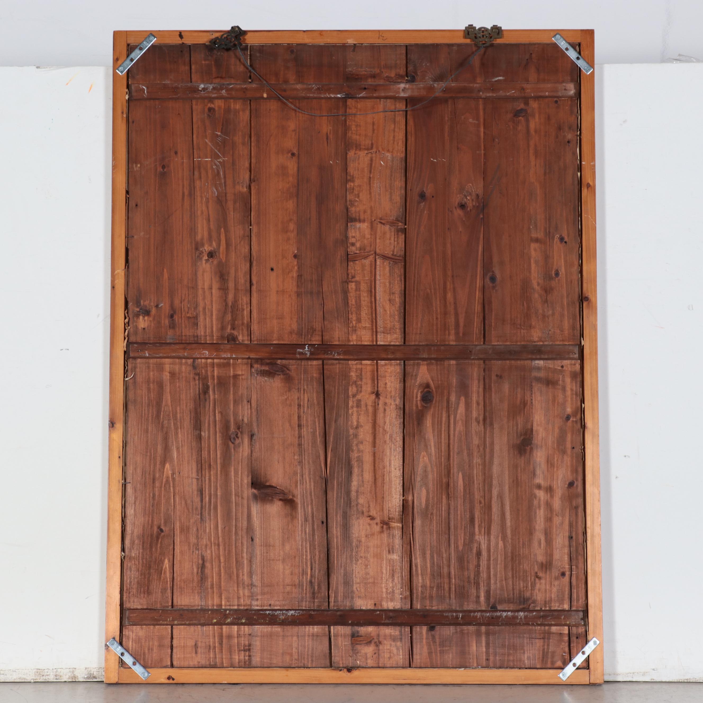 Chinese Ancestral Group Portrait Gouache Painting