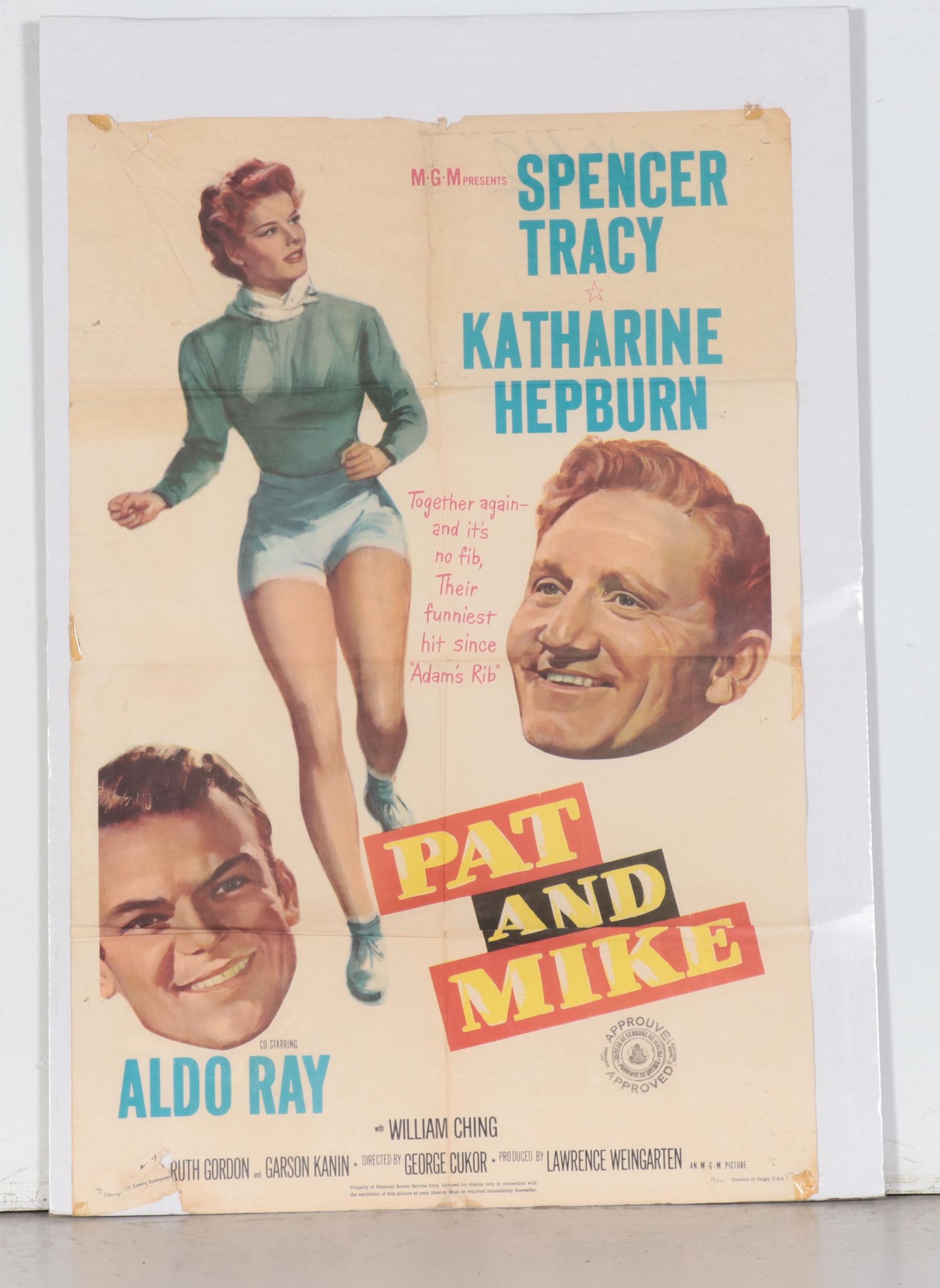 Film Release Poster "Pat and Mike," 1952