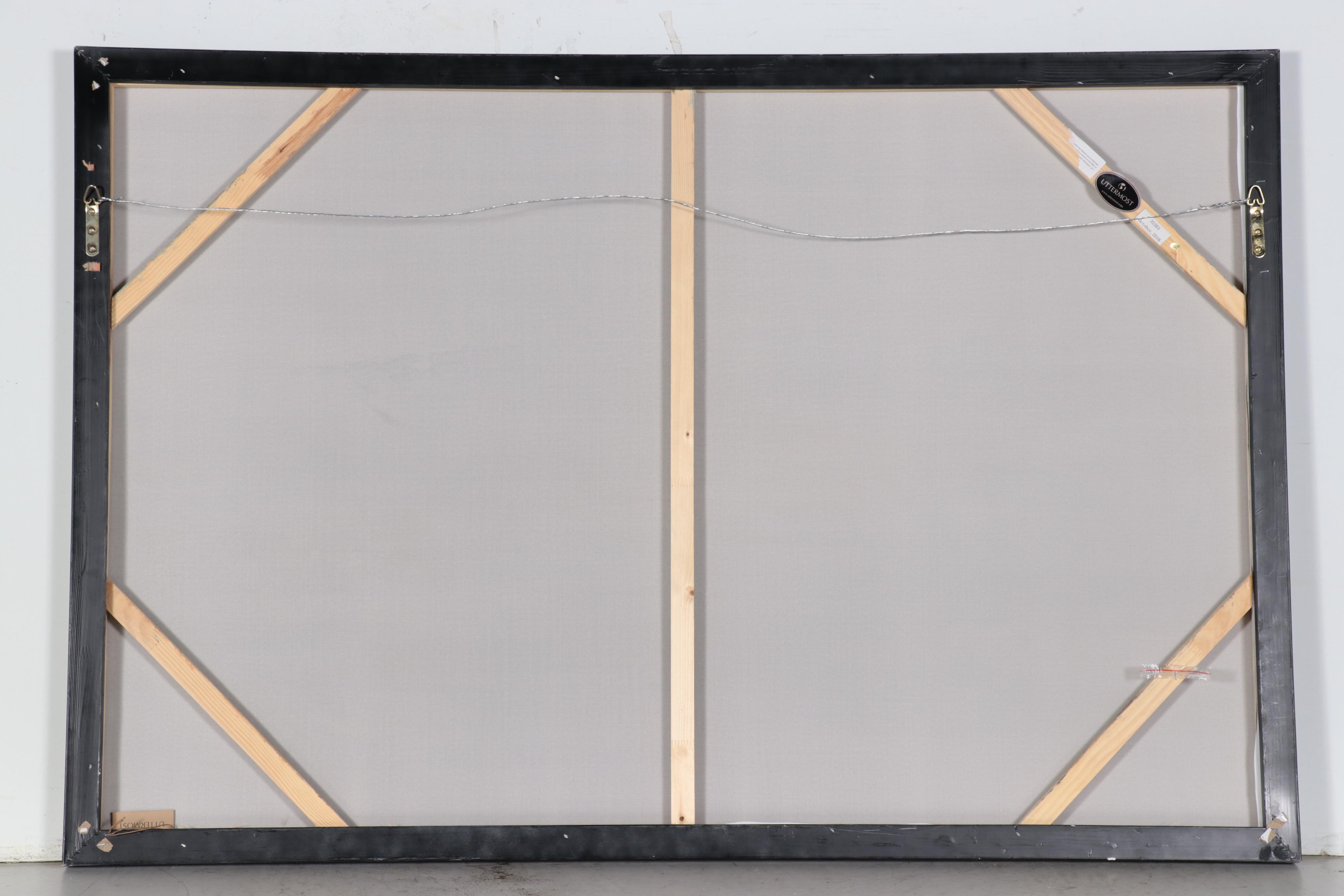 Abstract Landscape Mixed Media Painting, Circa 2018