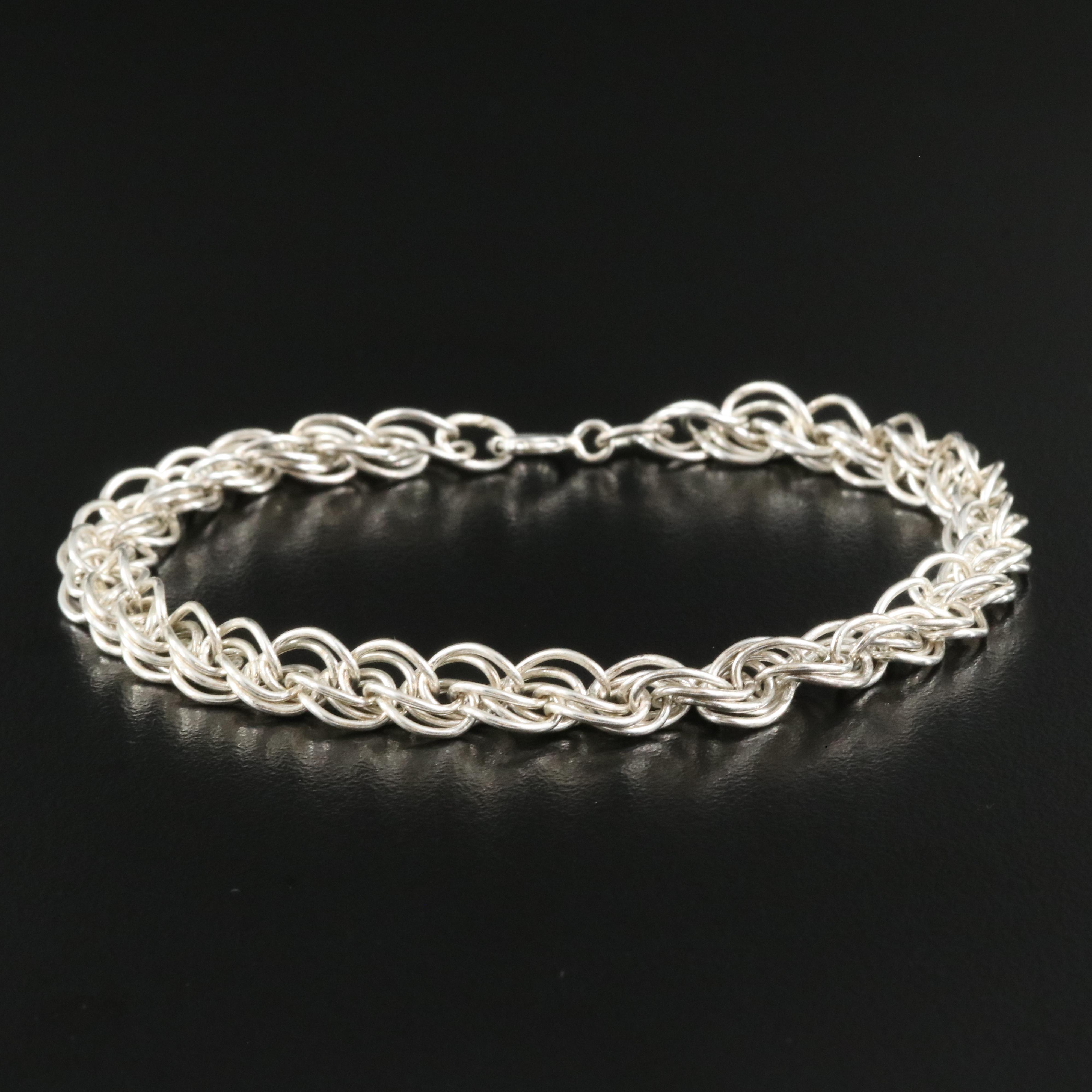 Sterling Singapore Chain Bracelet