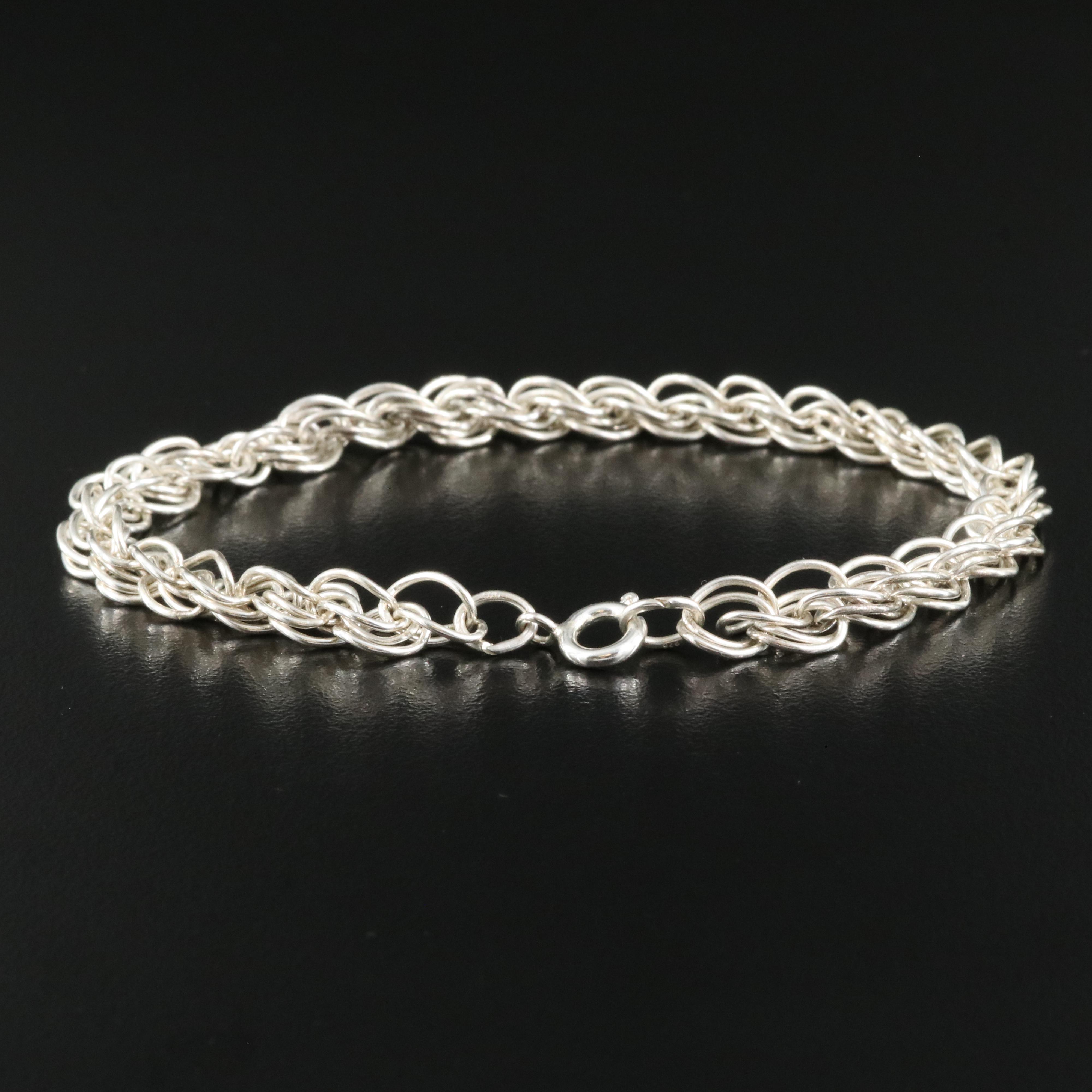 Sterling Singapore Chain Bracelet