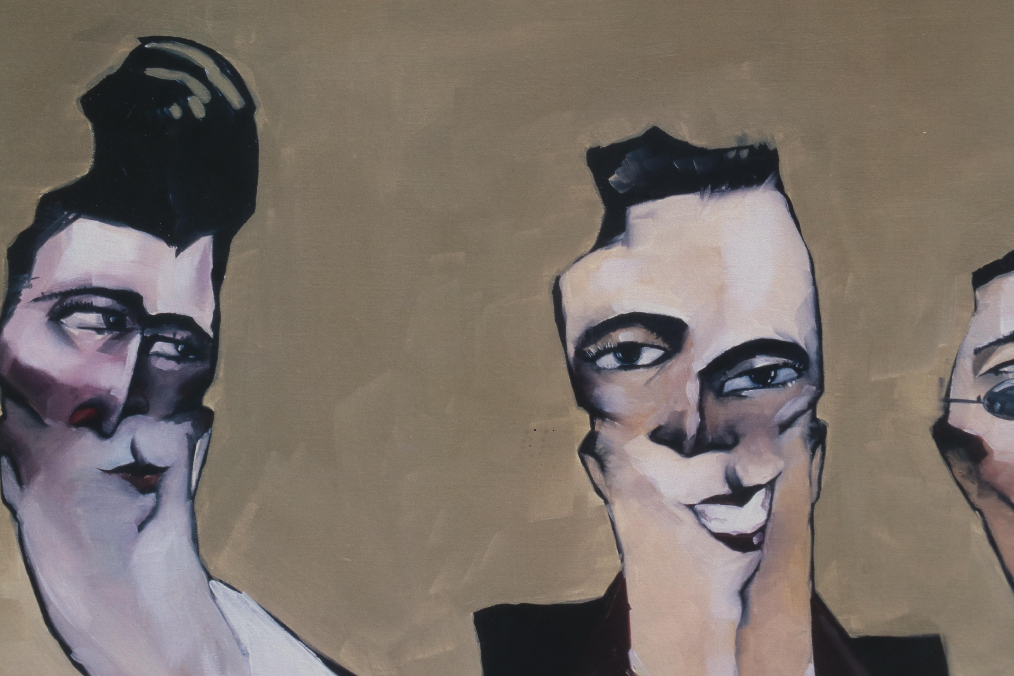 Offset Lithograph After Todd White "Guys and Cards," Late 20th Century