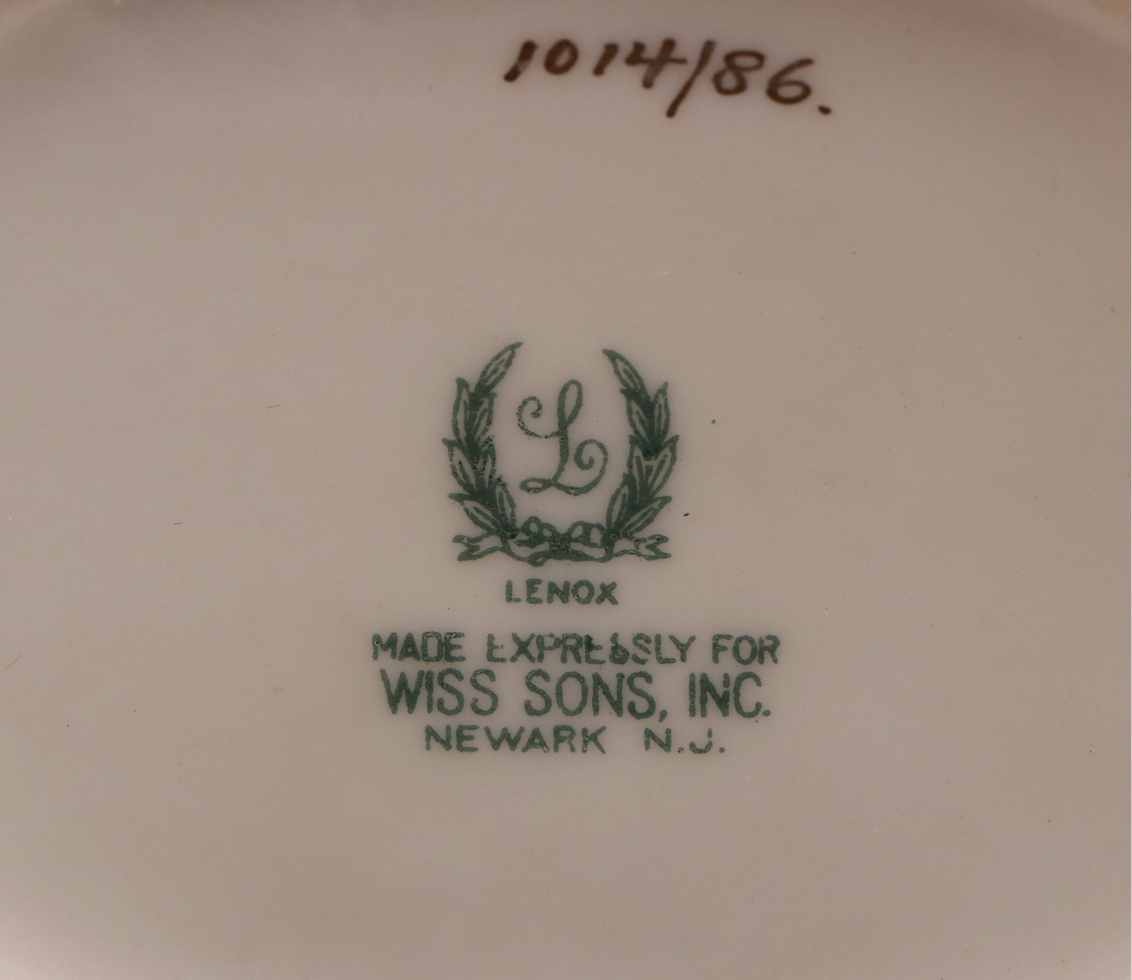 Lenox Teapot, Creamer, Sugar and Nut Dish
