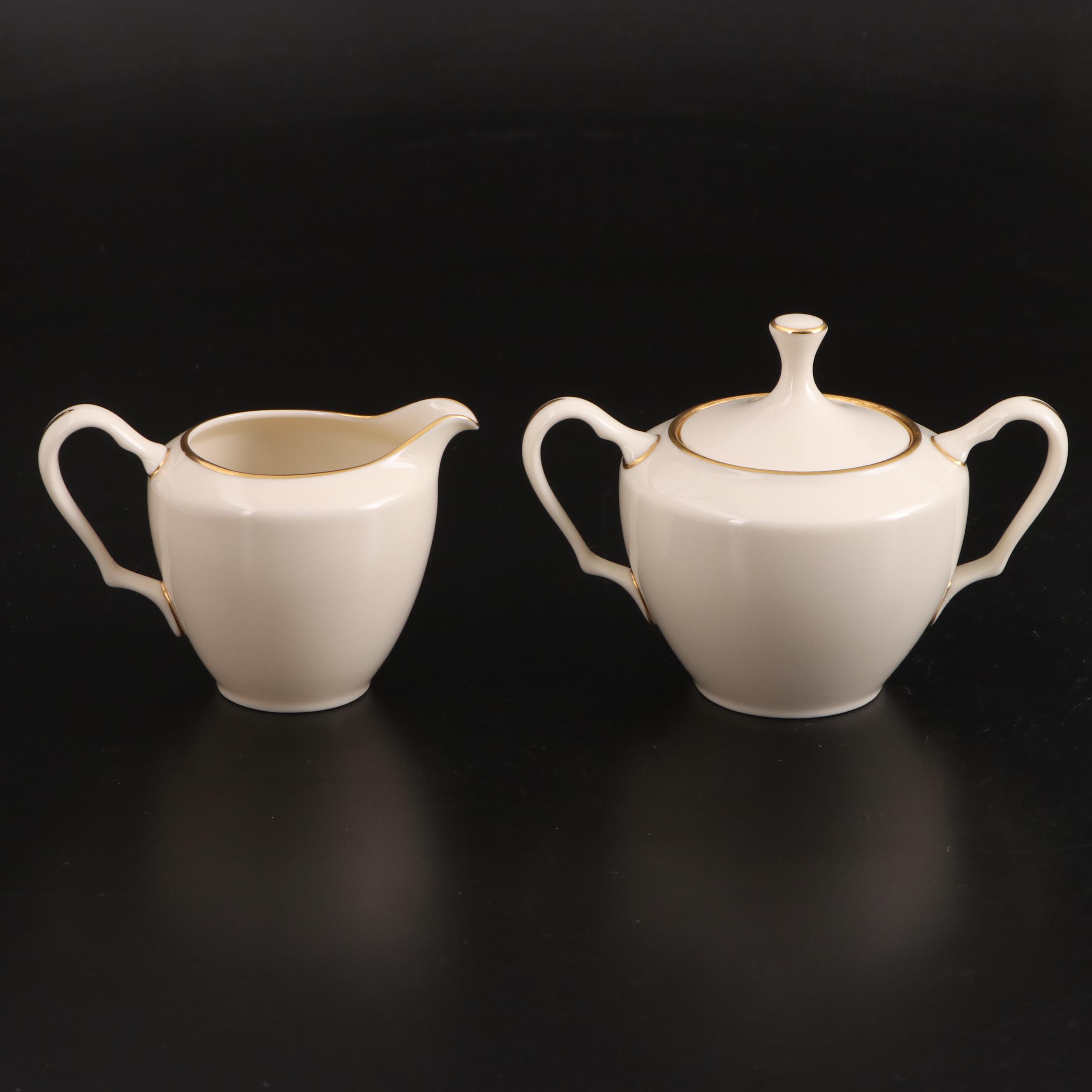 Lenox Teapot, Creamer, Sugar and Nut Dish