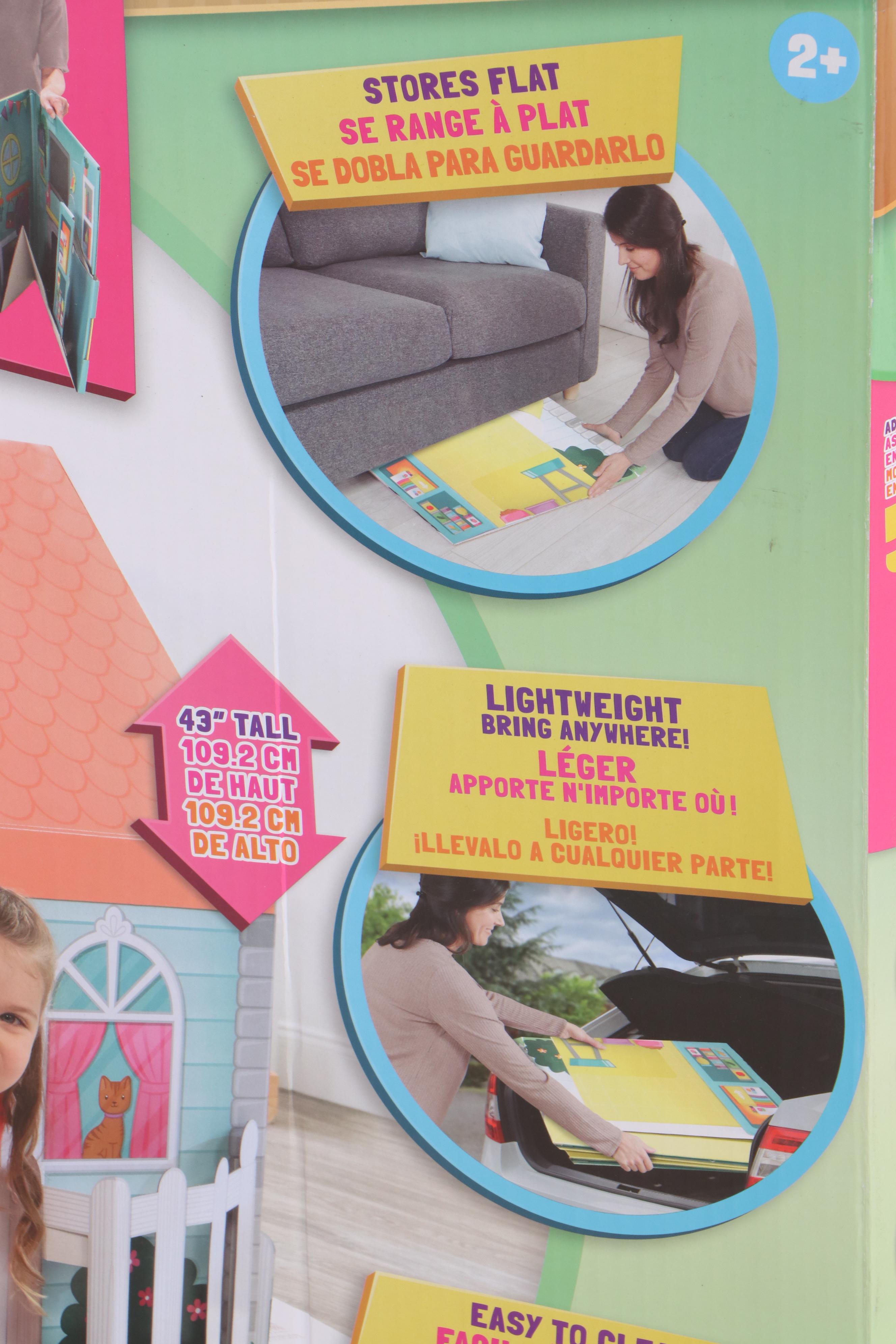 WowWee Pop2Play StrongFold Cardboard Pink Toy Car and Indoor Playhouse Sets