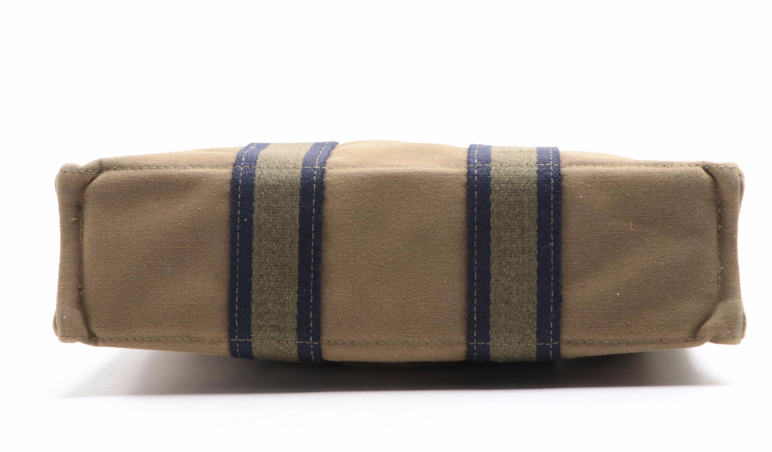 Hermès Fourre Tout PM in Green Cotton Canvas