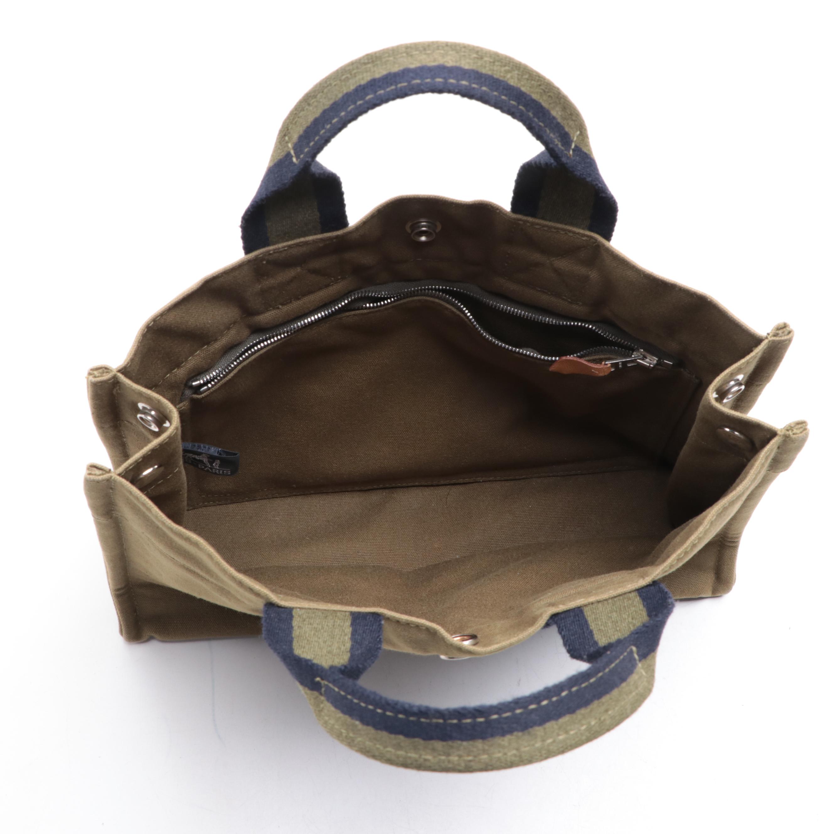 Hermès Fourre Tout PM in Green Cotton Canvas