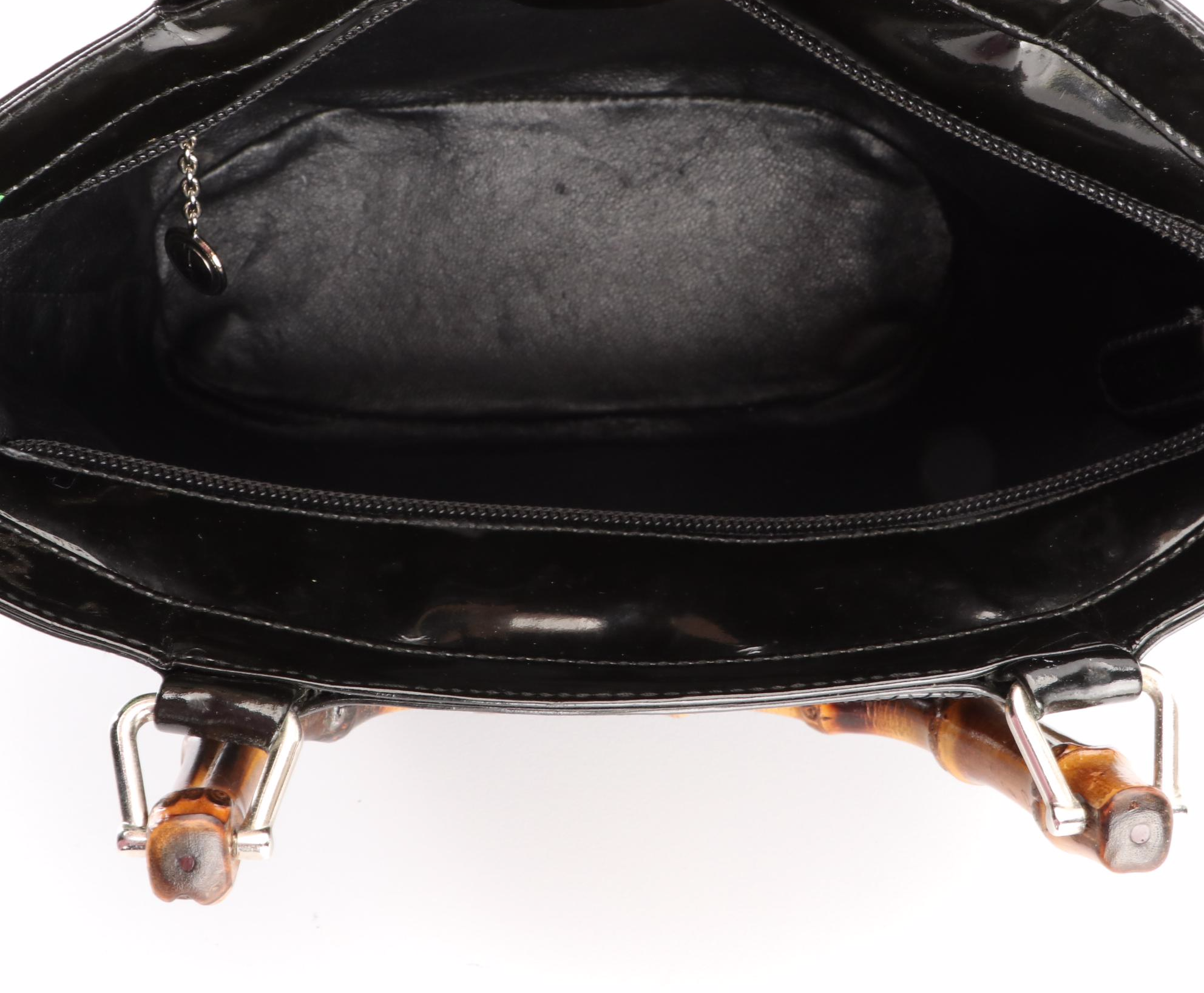 Gucci Bamboo Small Handbag in Patent Leather