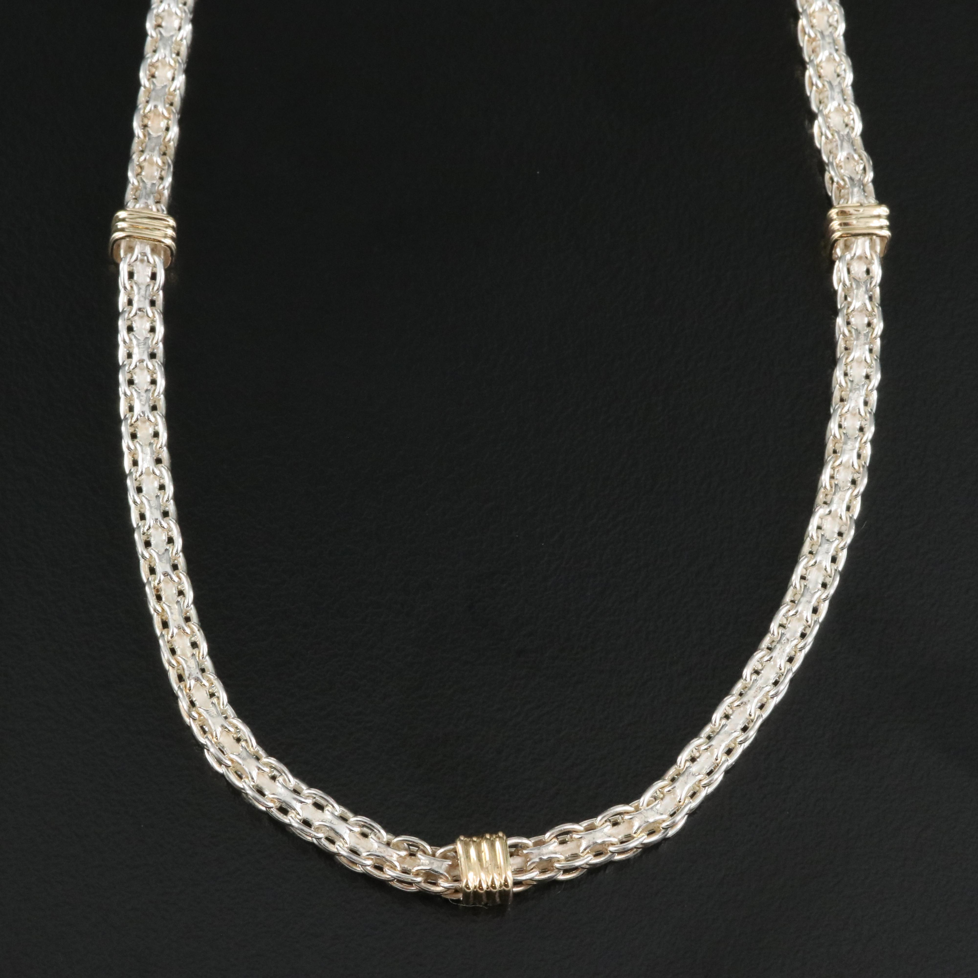 Italian Sterling Bismark Necklace