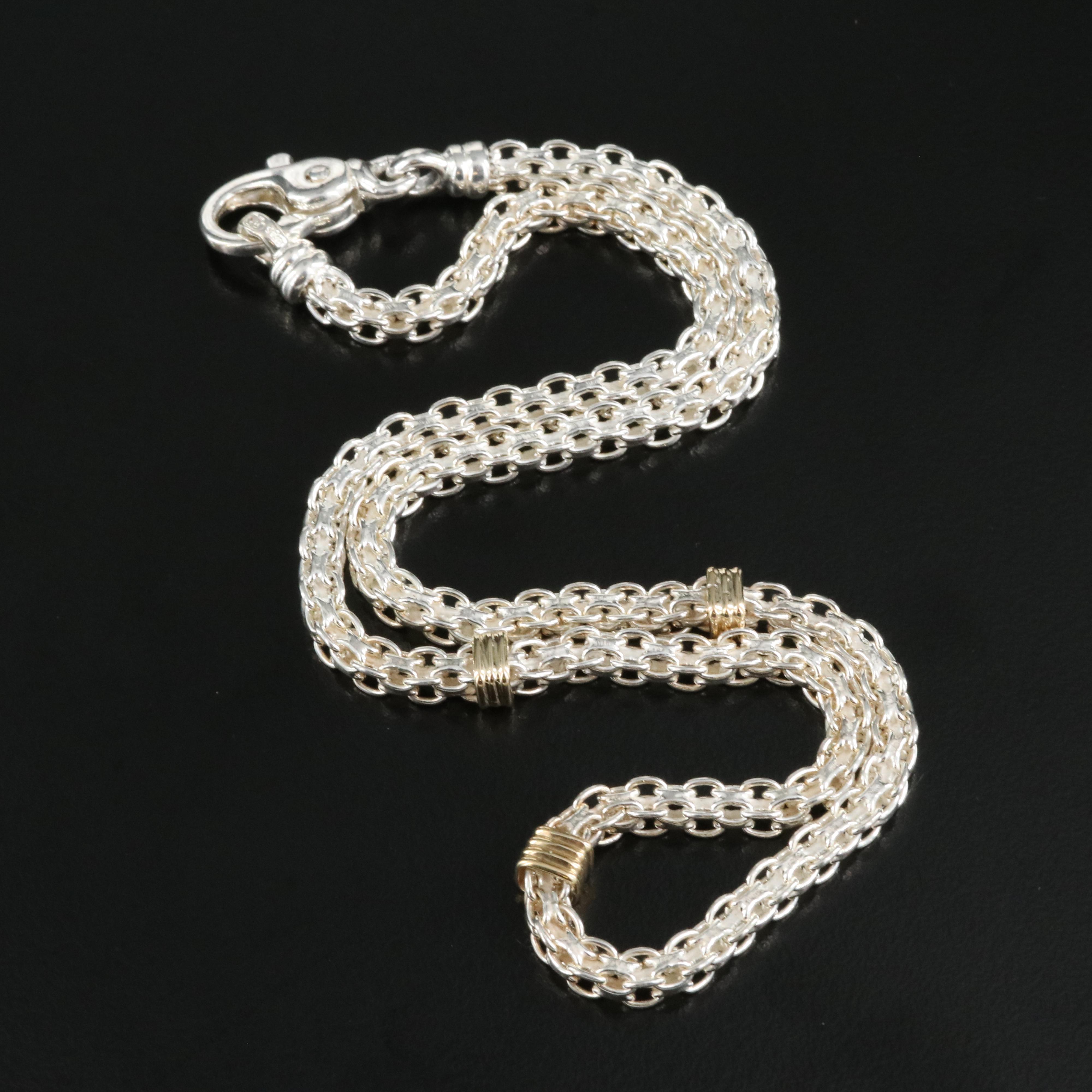 Italian Sterling Bismark Necklace