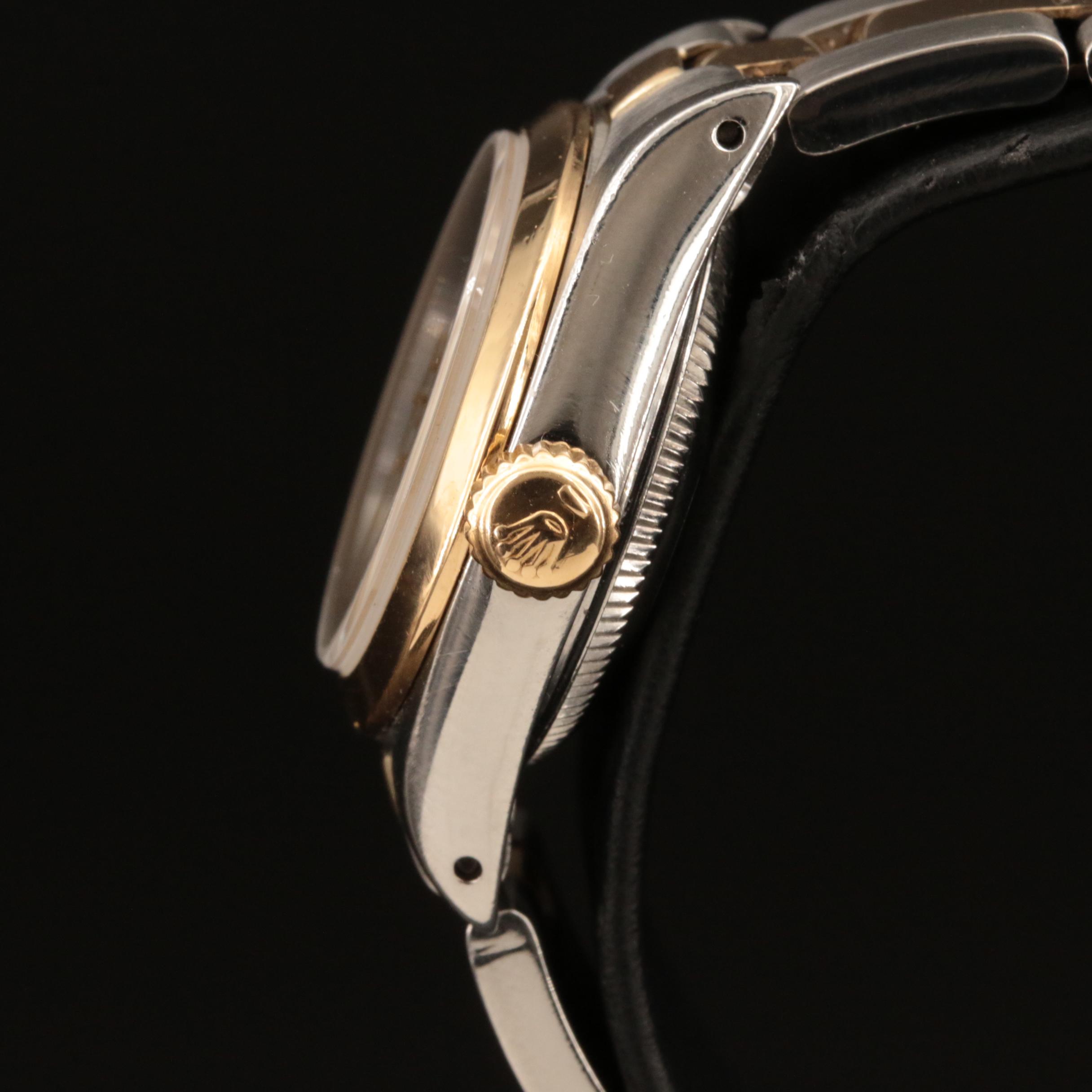 1989 Rolex 18K and Stainless Steel Oyster Perpetual Watch