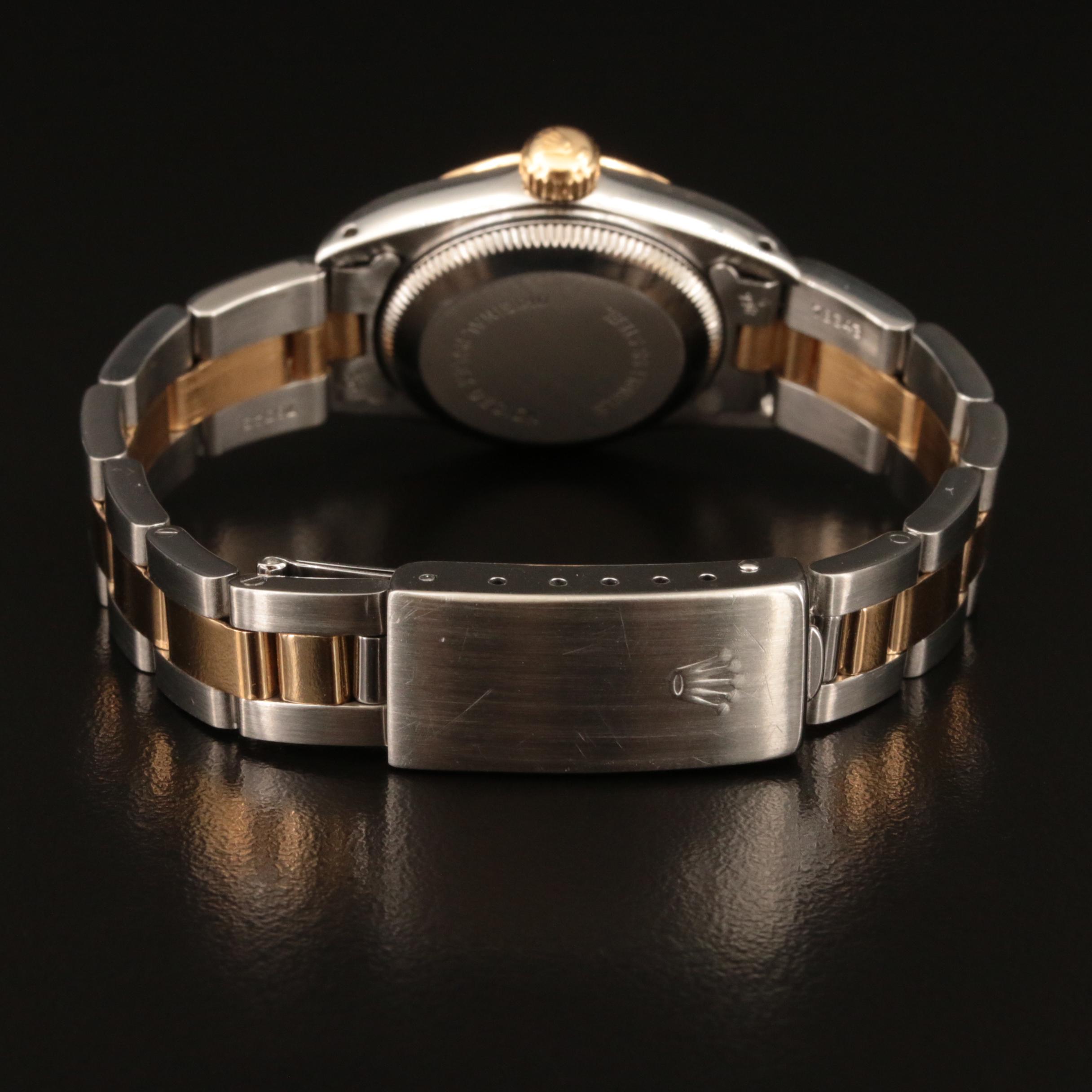 1989 Rolex 18K and Stainless Steel Oyster Perpetual Watch