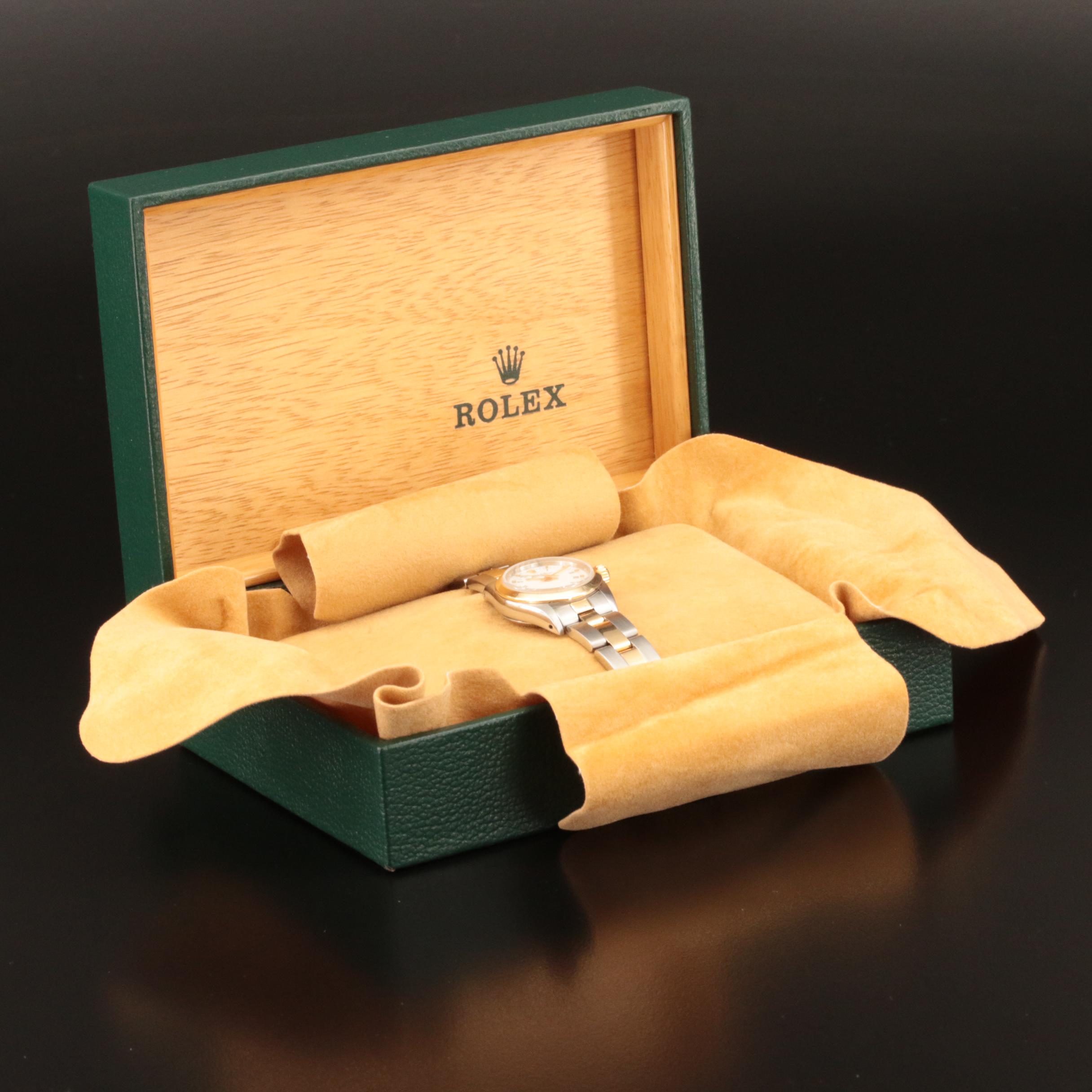 1989 Rolex 18K and Stainless Steel Oyster Perpetual Watch