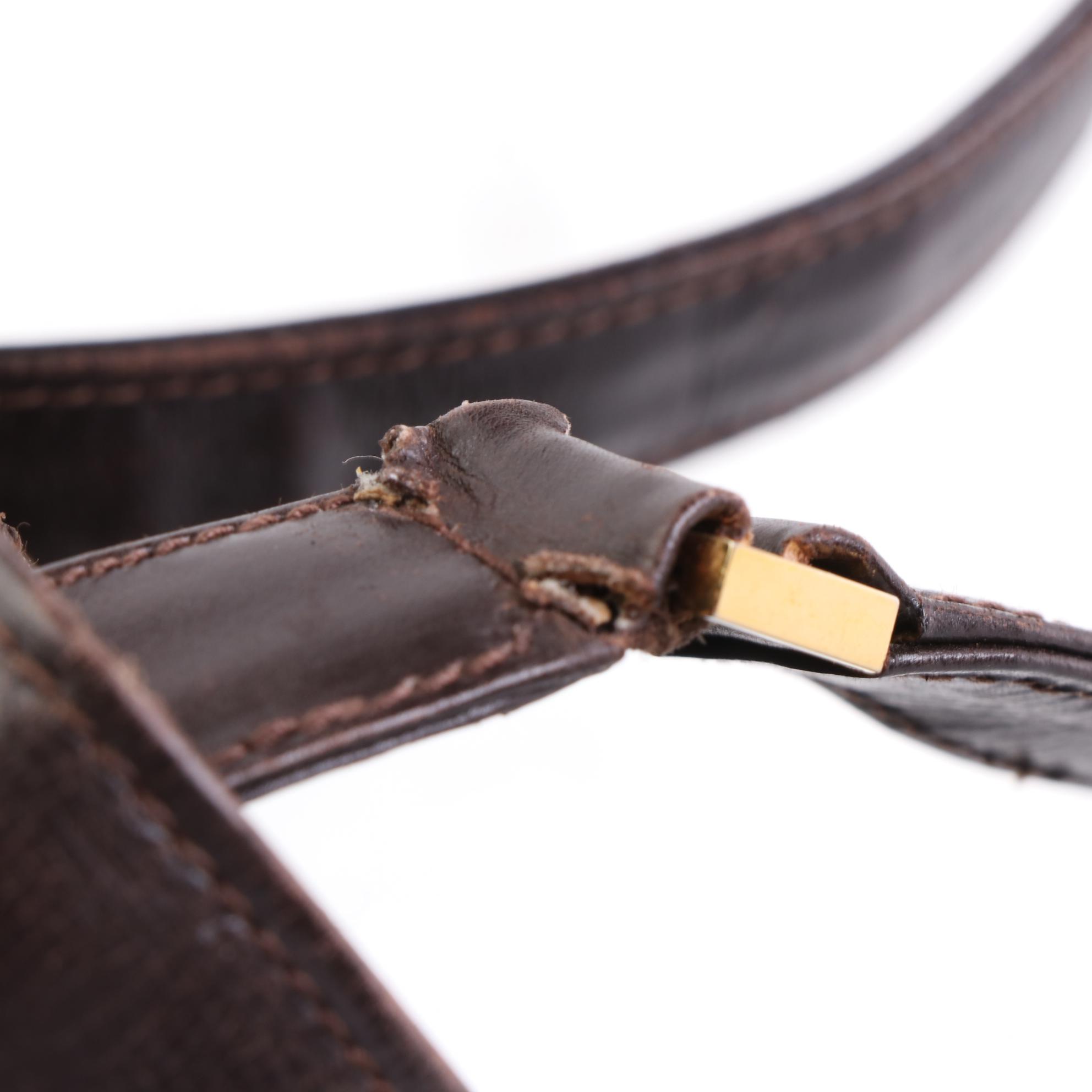 Gucci Flap Front Shoulder Bag in Smooth Leather