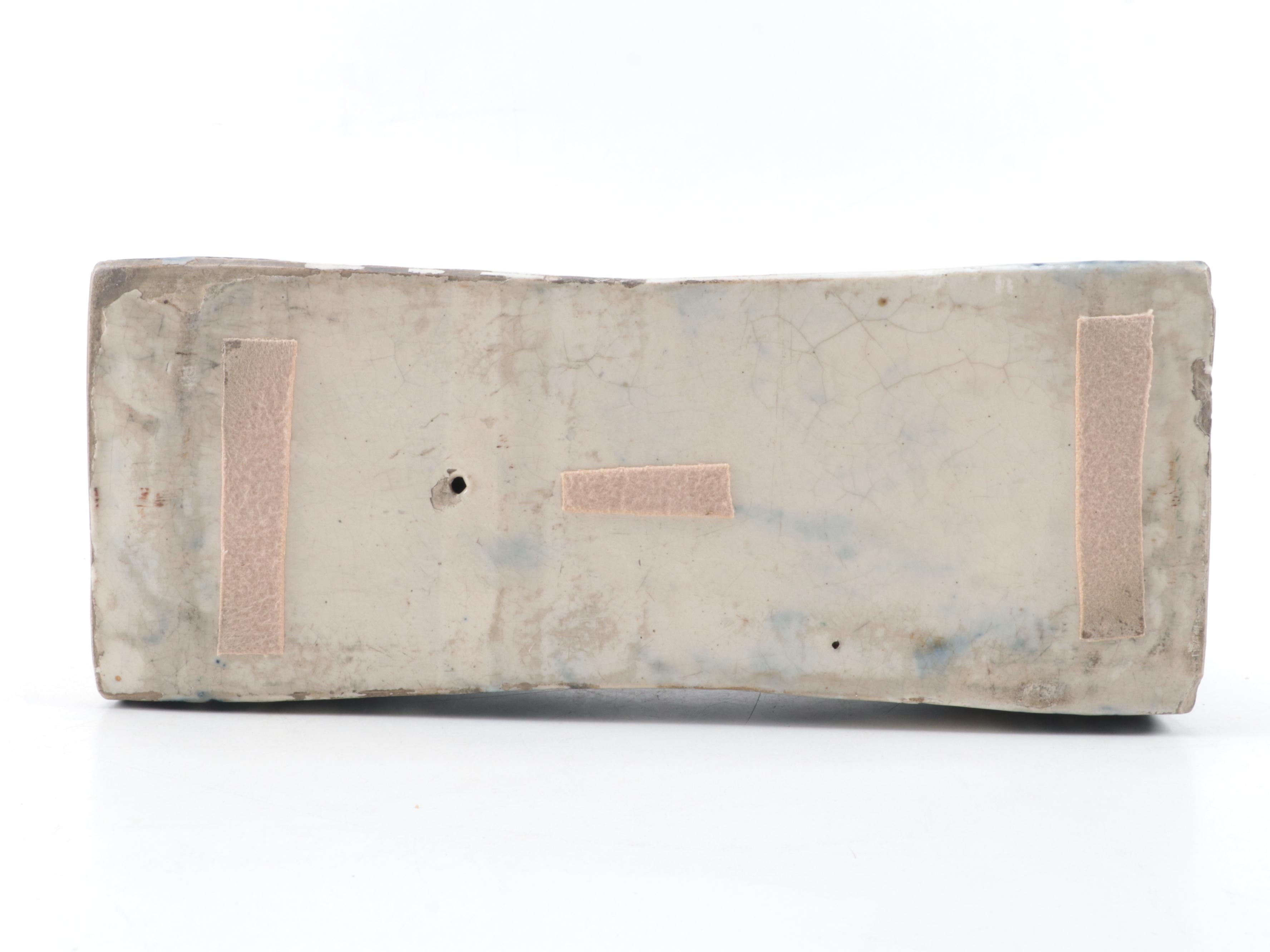 Chinese Blue and White Porcelain Opium Pillow