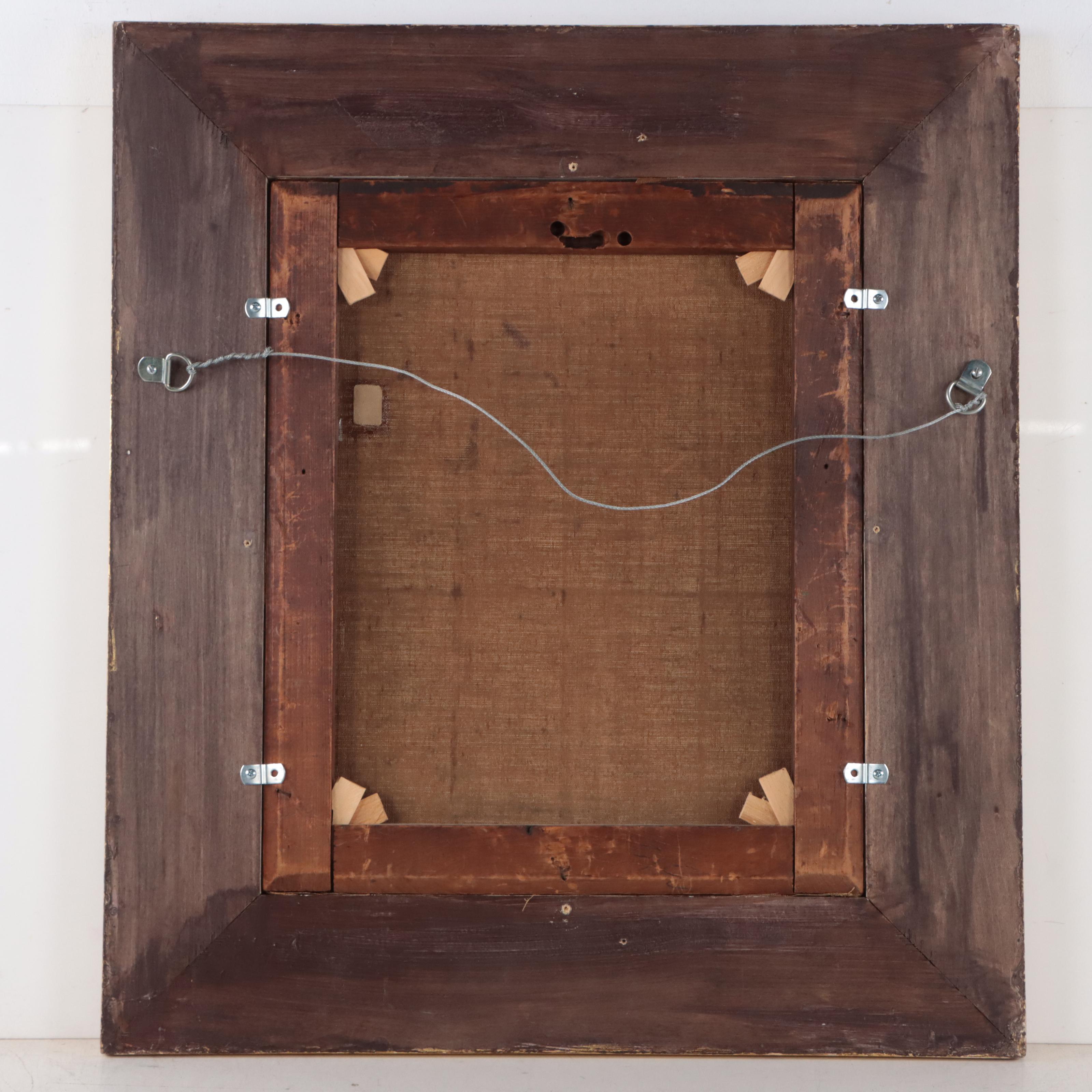 Elizabeth Nourse Portrait Oil Painting of a Young Lady in Bonnet, Circa 1894