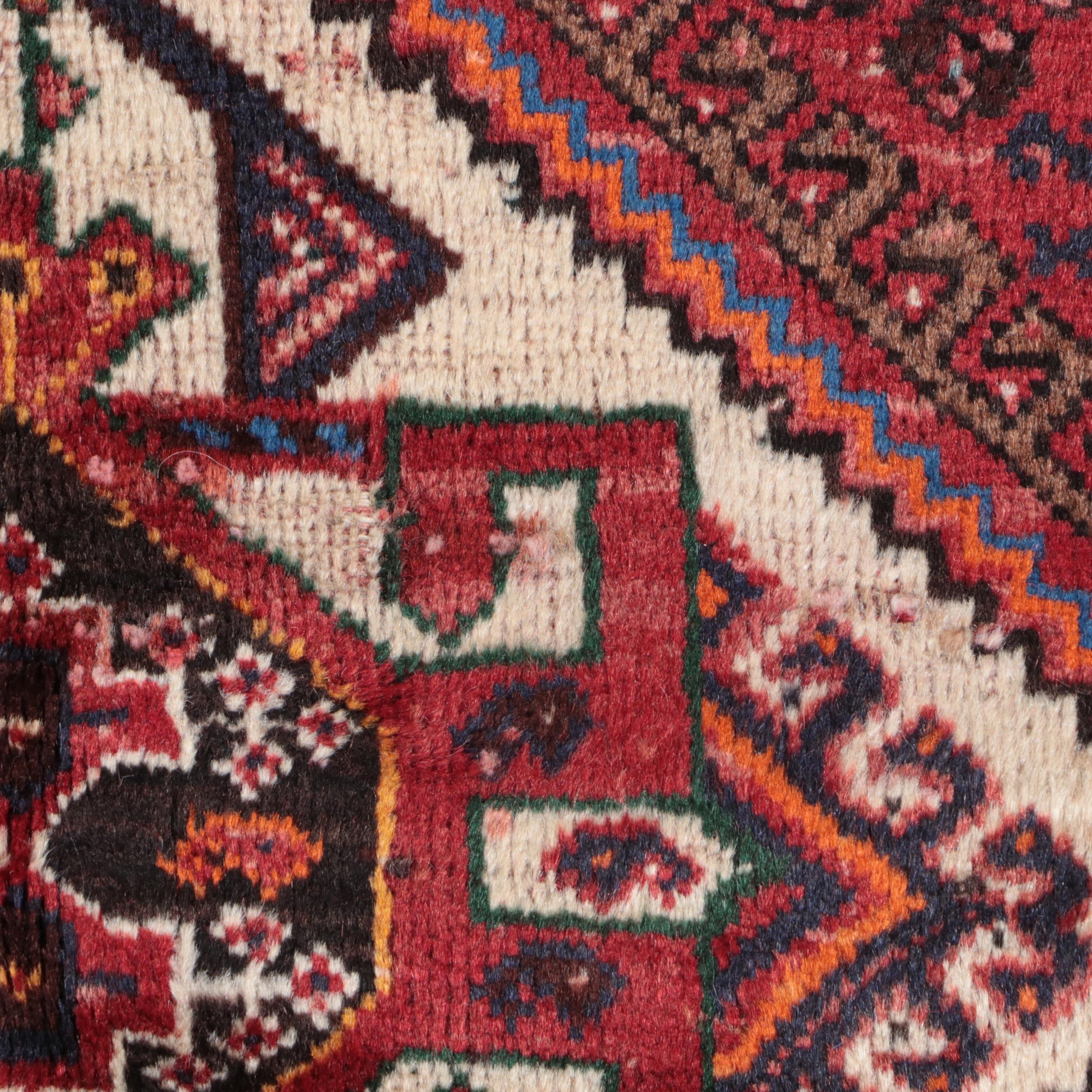 3'7 x 5'7 Hand-Knotted Persian Qashqai Area Rug