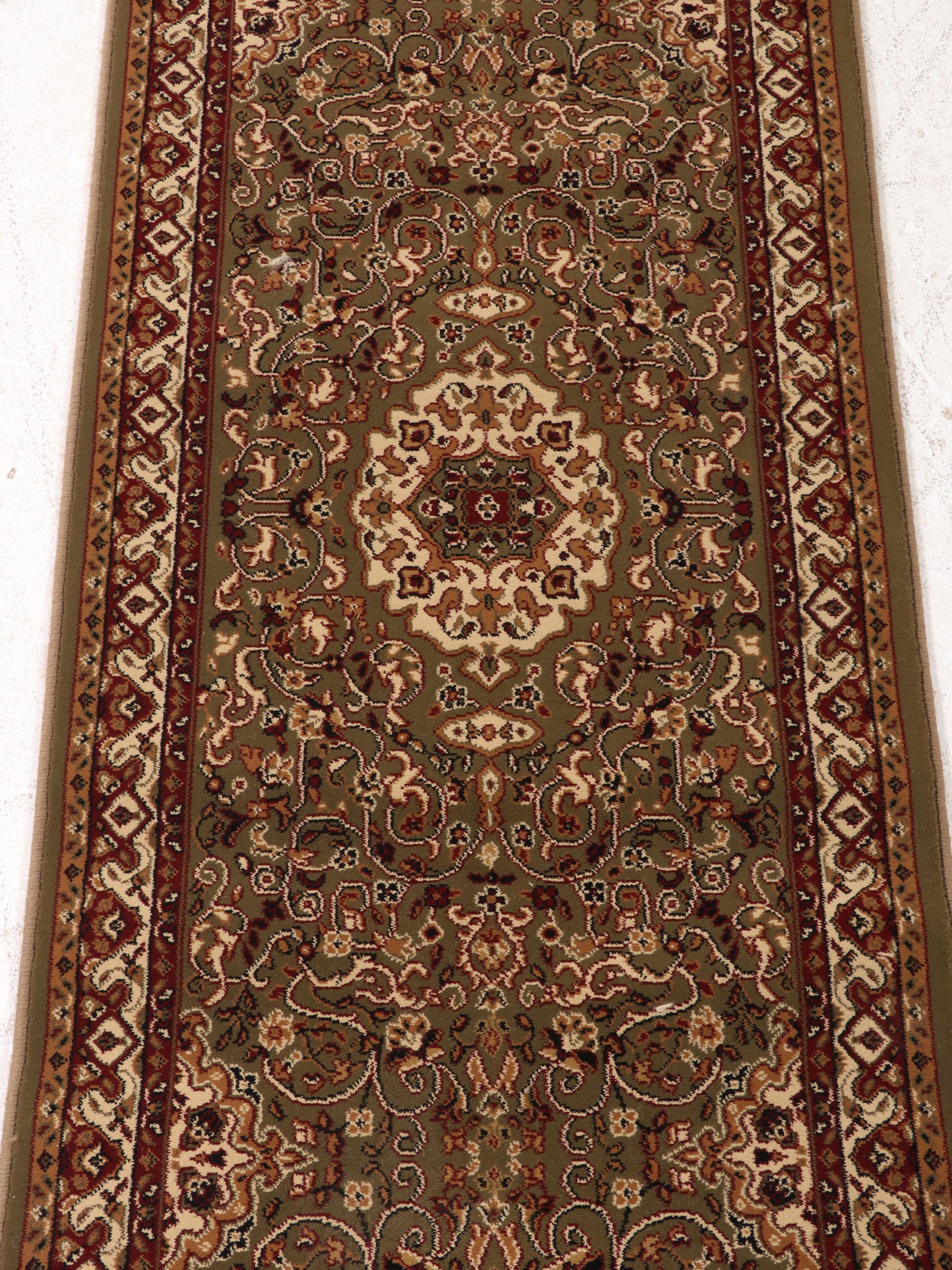 2'2 x 27'5 Machine Made Turkish Indian Agra Style Carpet Runner Remnant
