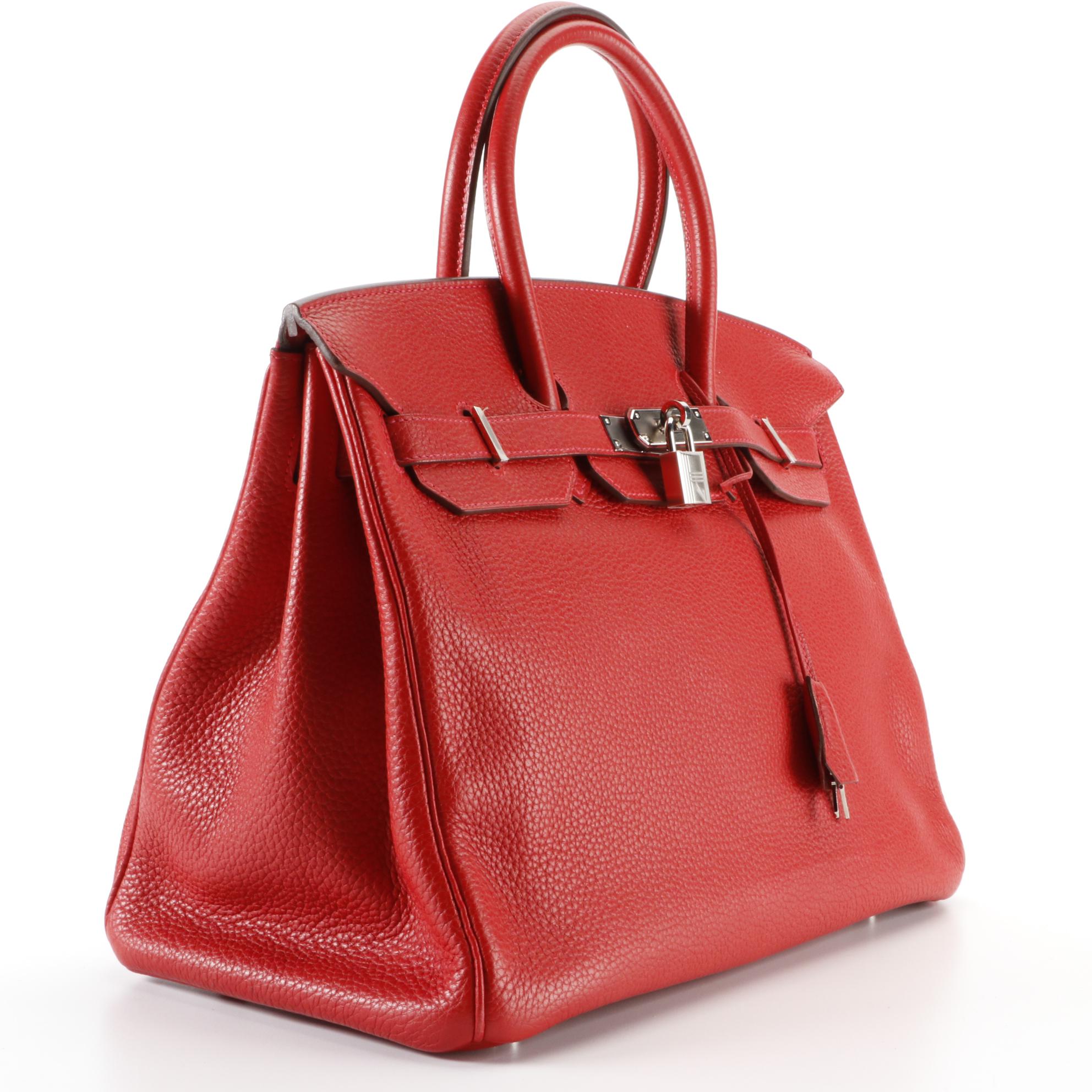 Hermès Birkin 35 Satchel in Red Togo Leather