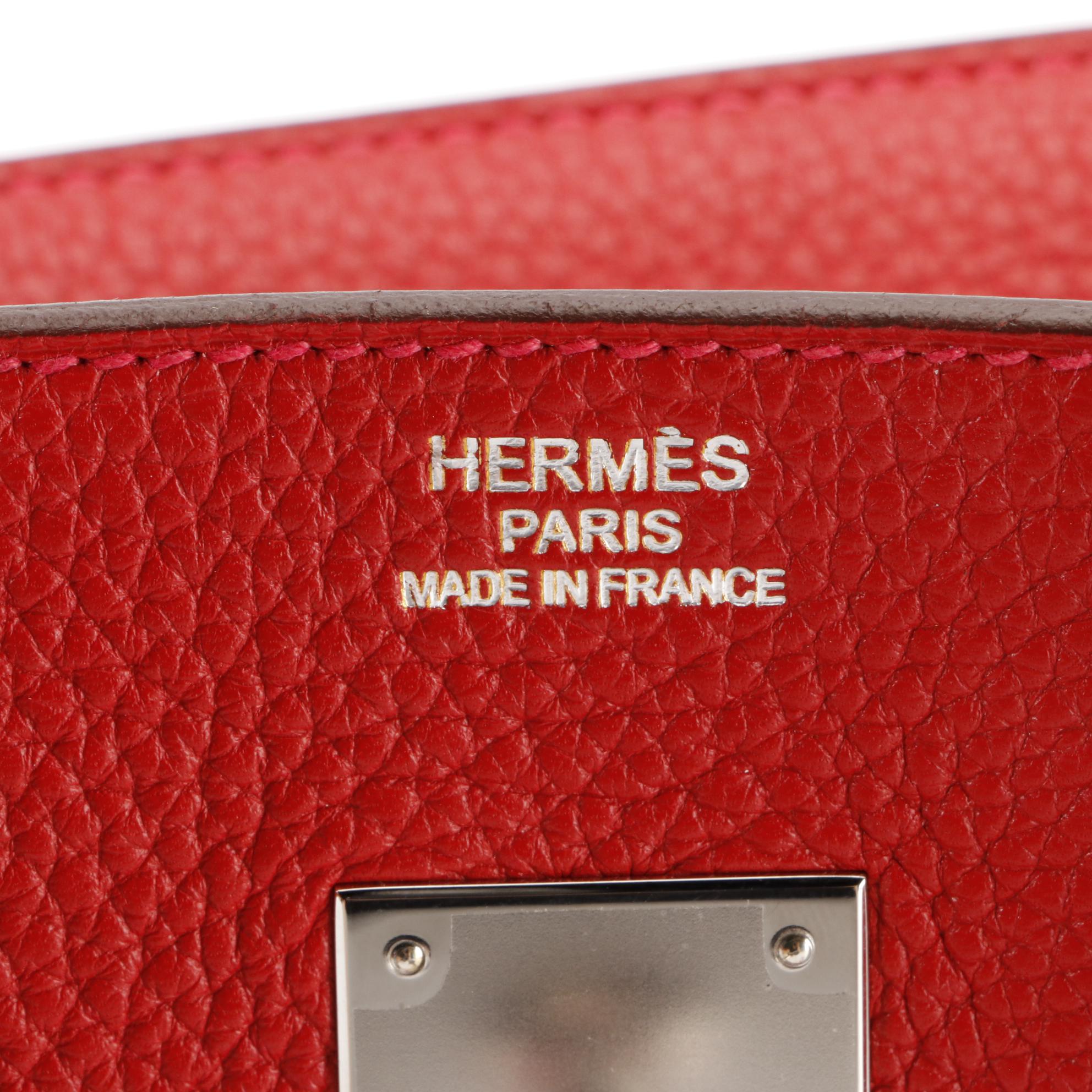 Hermès Birkin 35 Satchel in Red Togo Leather