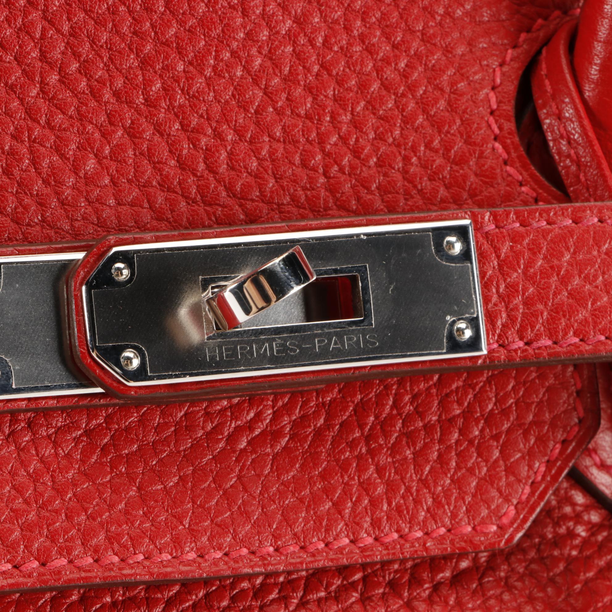 Hermès Birkin 35 Satchel in Red Togo Leather