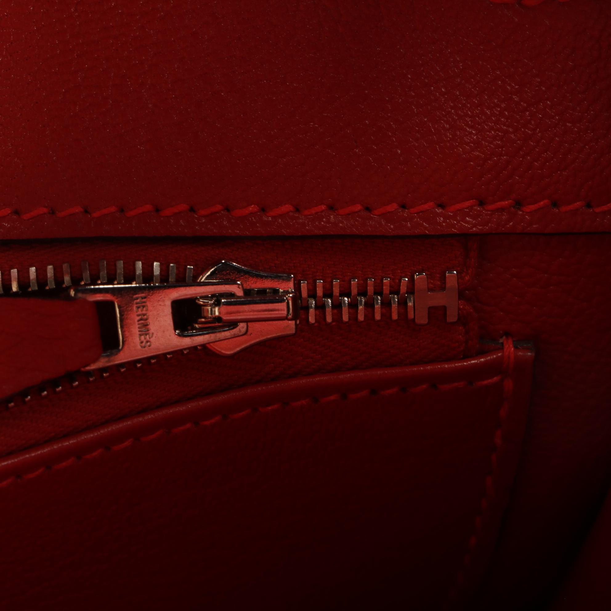 Hermès Birkin 35 Satchel in Red Togo Leather