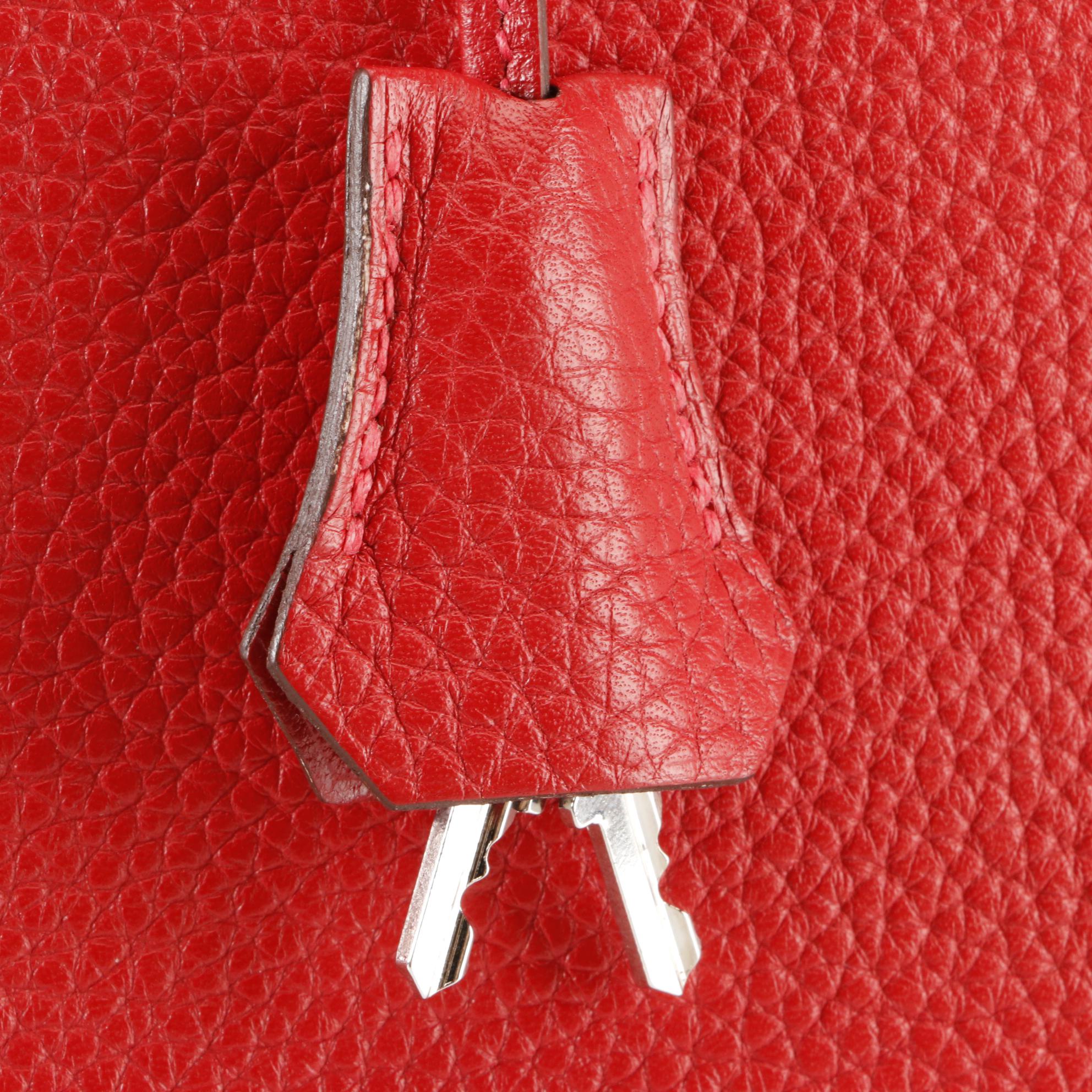 Hermès Birkin 35 Satchel in Red Togo Leather