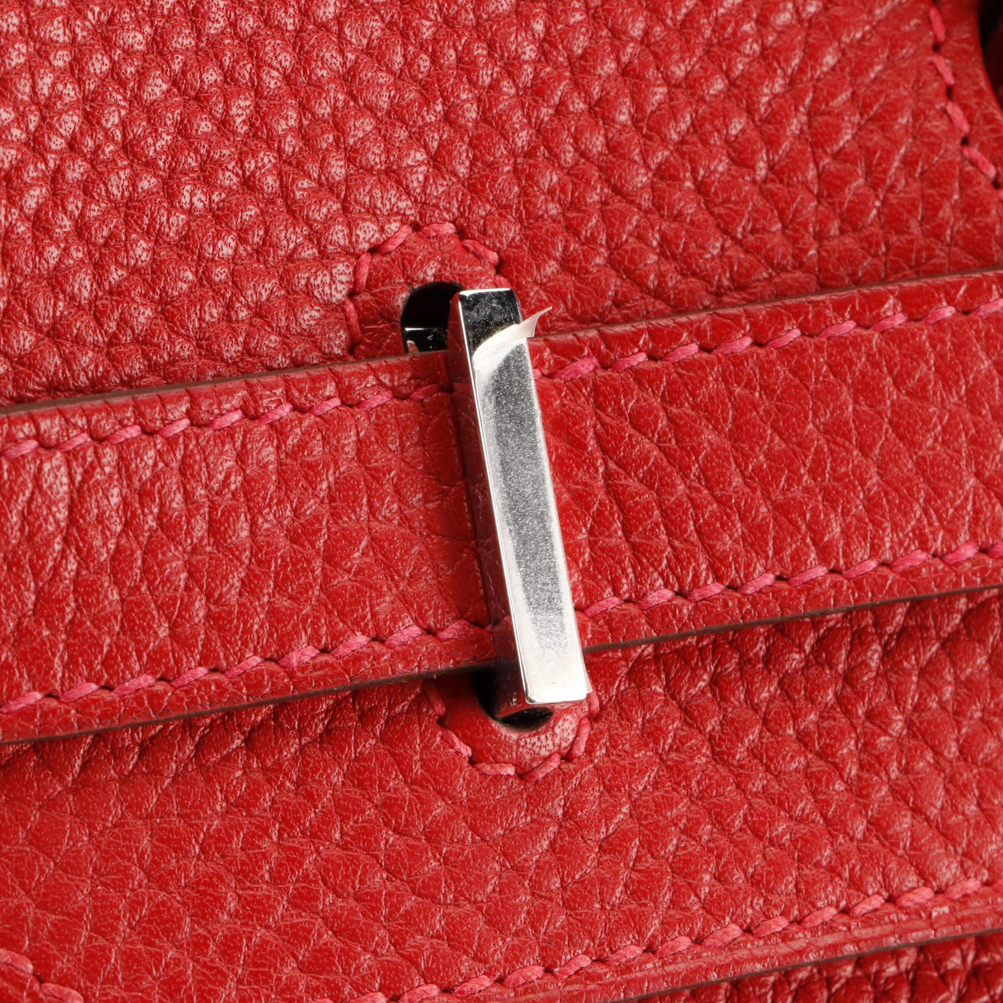 Hermès Birkin 35 Satchel in Red Togo Leather