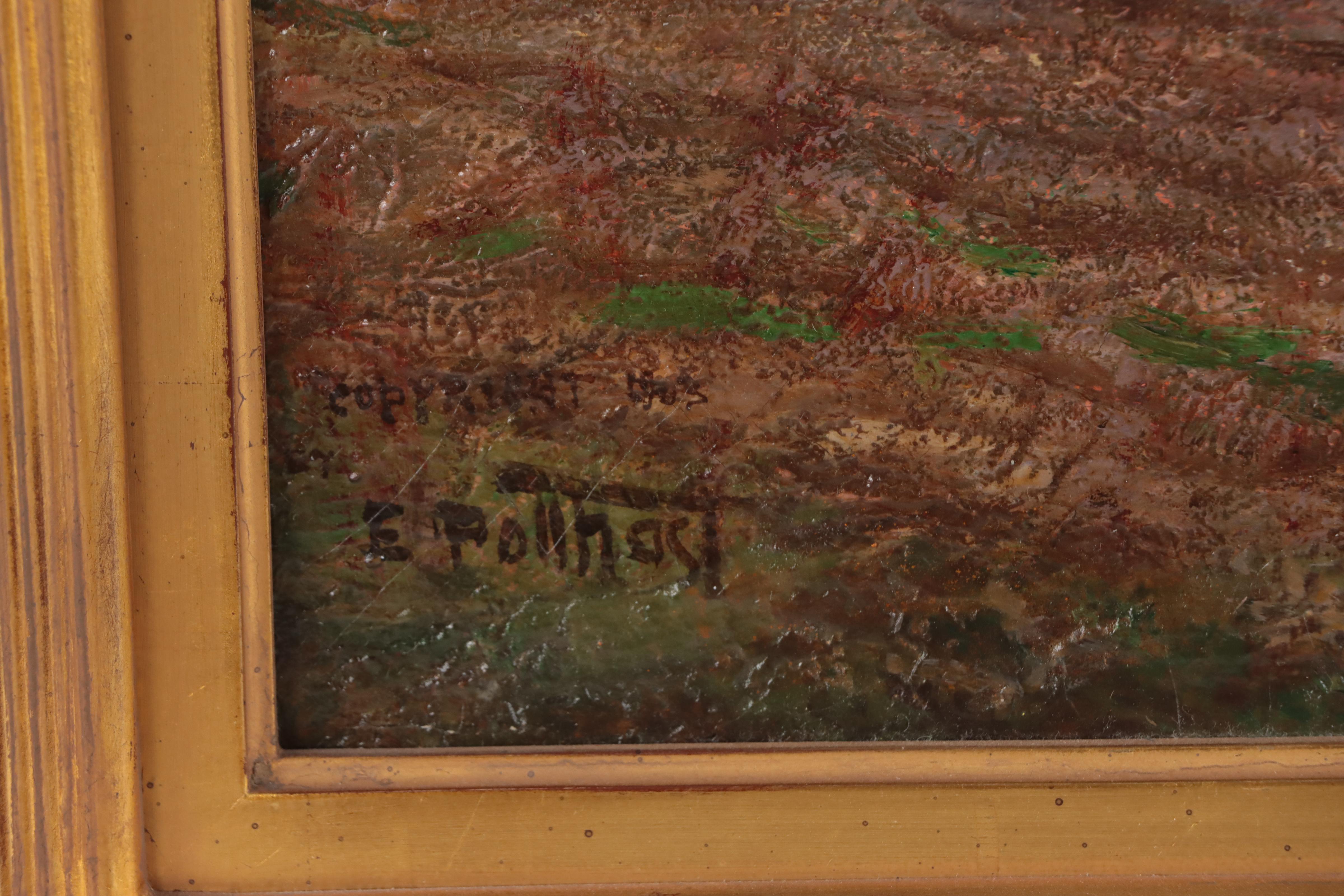 Edward Henry Potthast American Impressionist Oil Painting "Cattle Driver," 1903